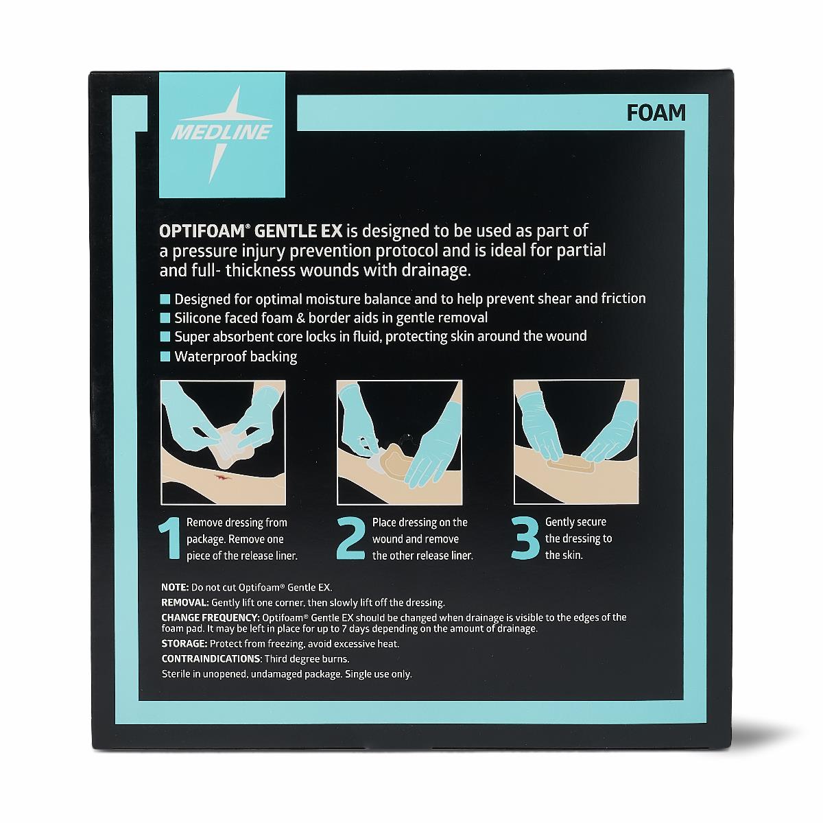Optifoam Gentle Ex Silicone-faced Foam Wound Dressings - BeHope