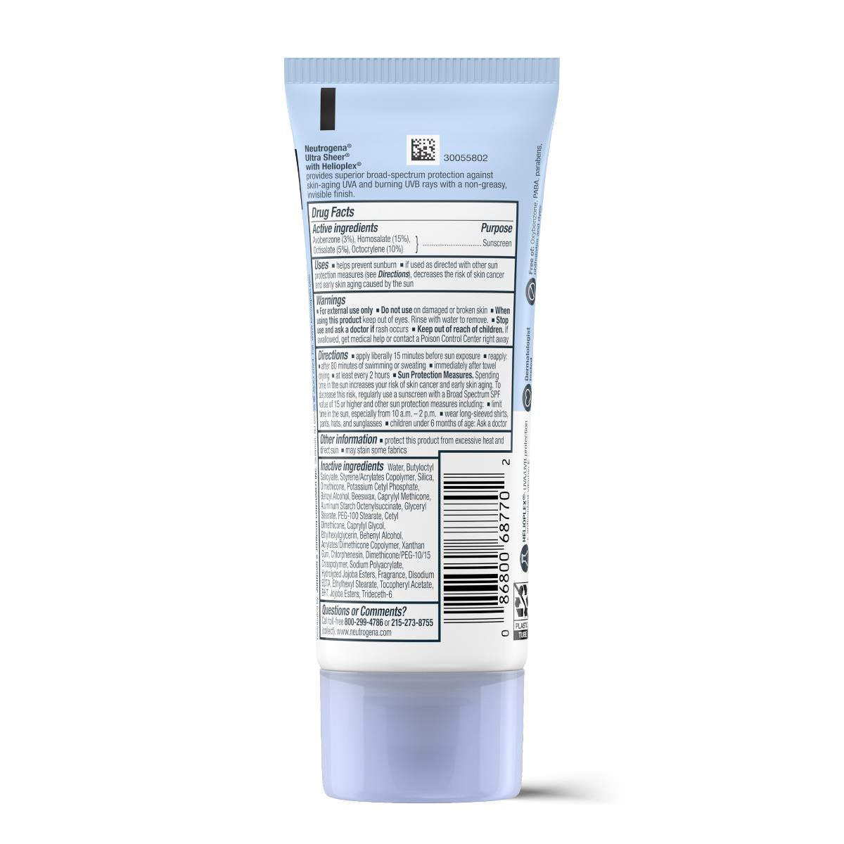 Neutrogena Ultra Sheer Sunscreen - BeHope