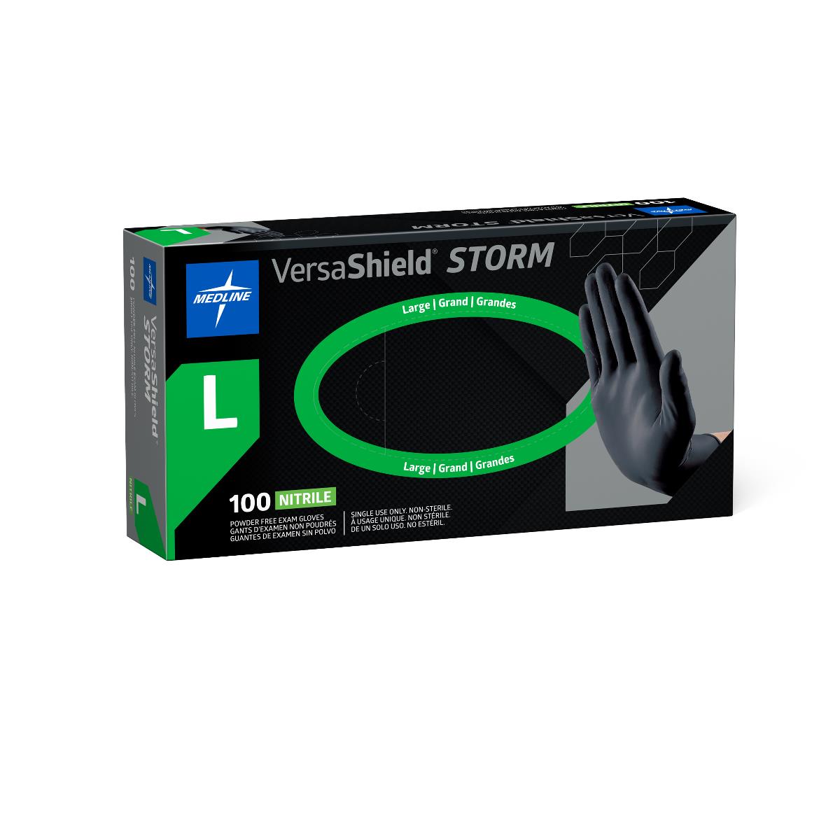 VersaShield Storm Powder-Free Nitrile Exam Gloves
