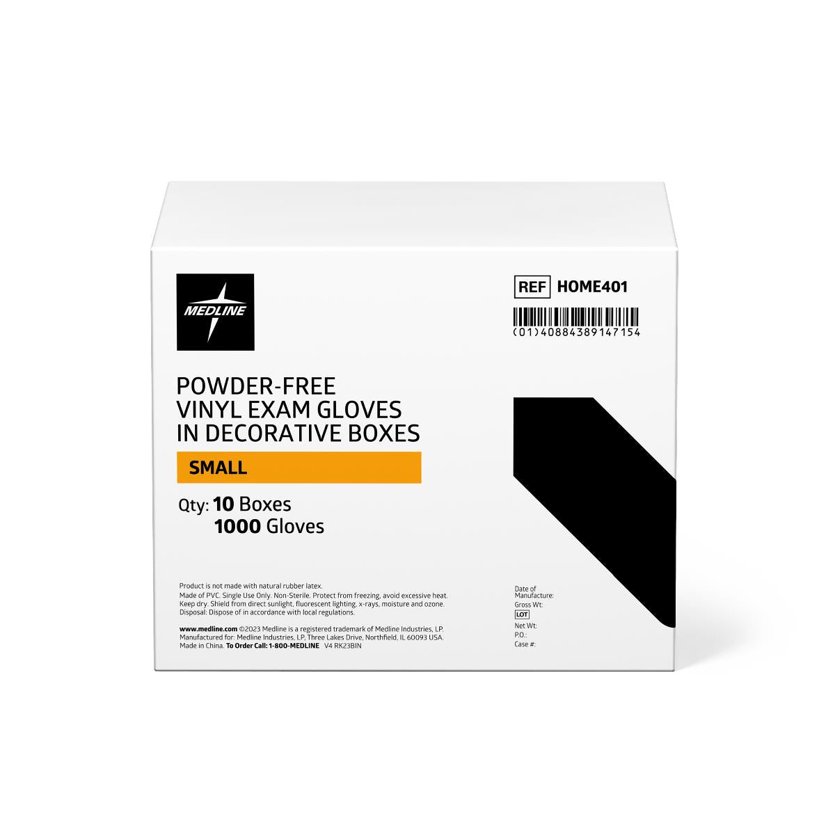Medline Designer Boxed Vinyl Exam Gloves