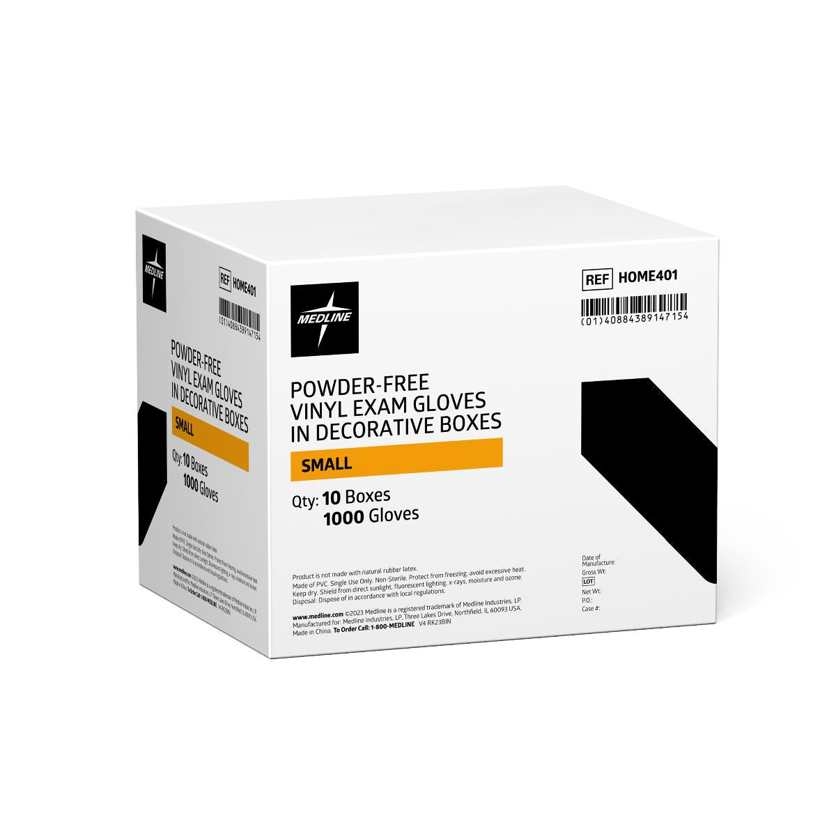 Medline Designer Boxed Vinyl Exam Gloves