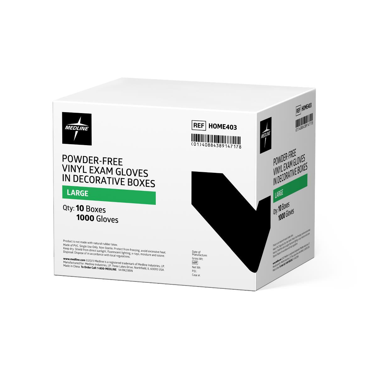 Medline Designer Boxed Vinyl Exam Gloves