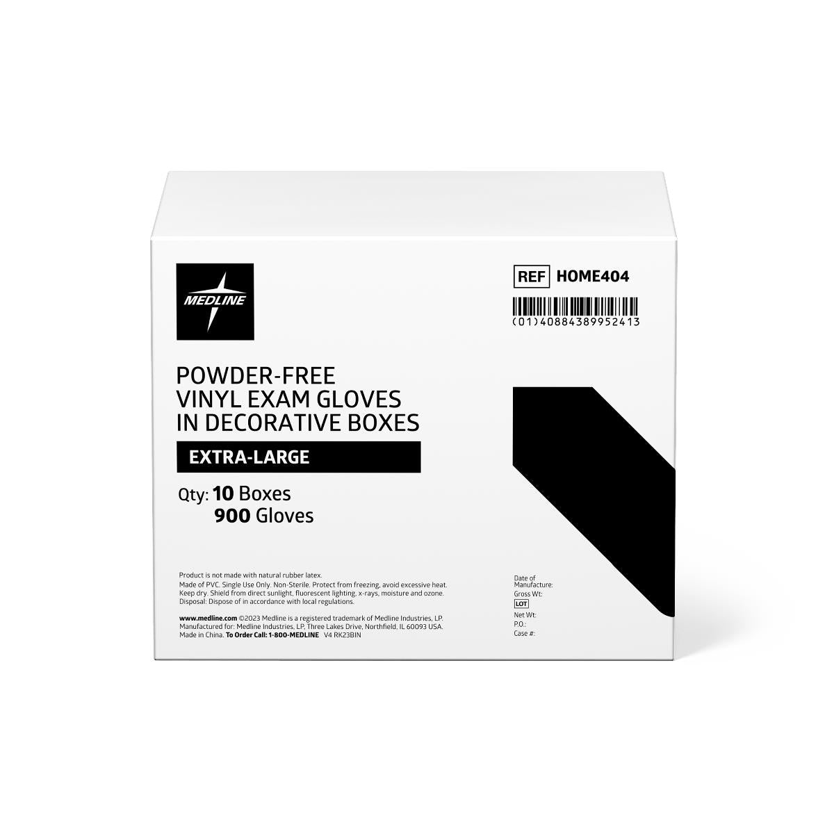Medline Designer Boxed Vinyl Exam Gloves