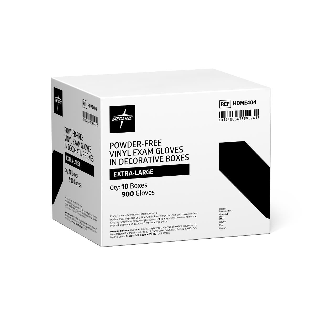 Medline Designer Boxed Vinyl Exam Gloves