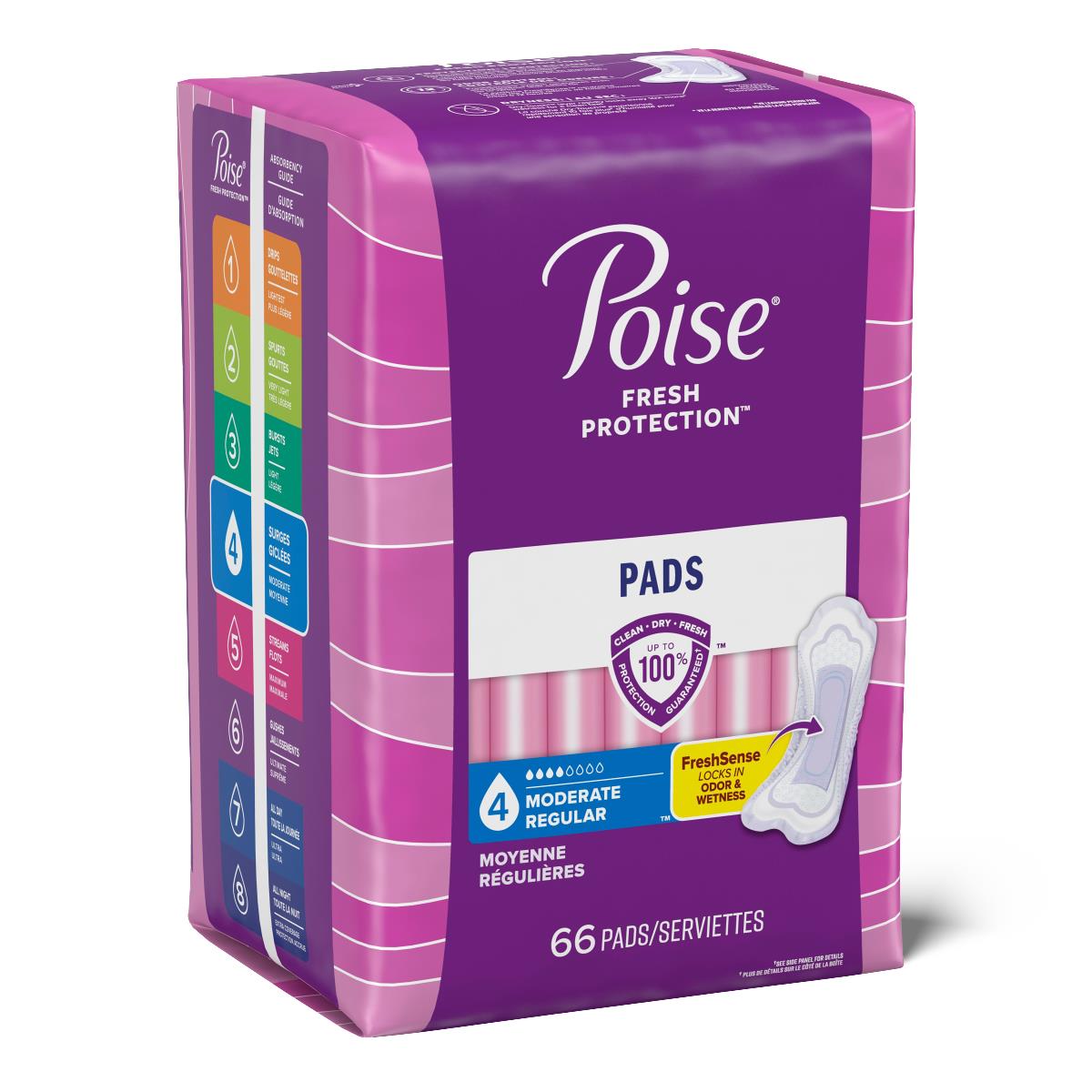 Poise Moderate Absorbency Incontinence Pads