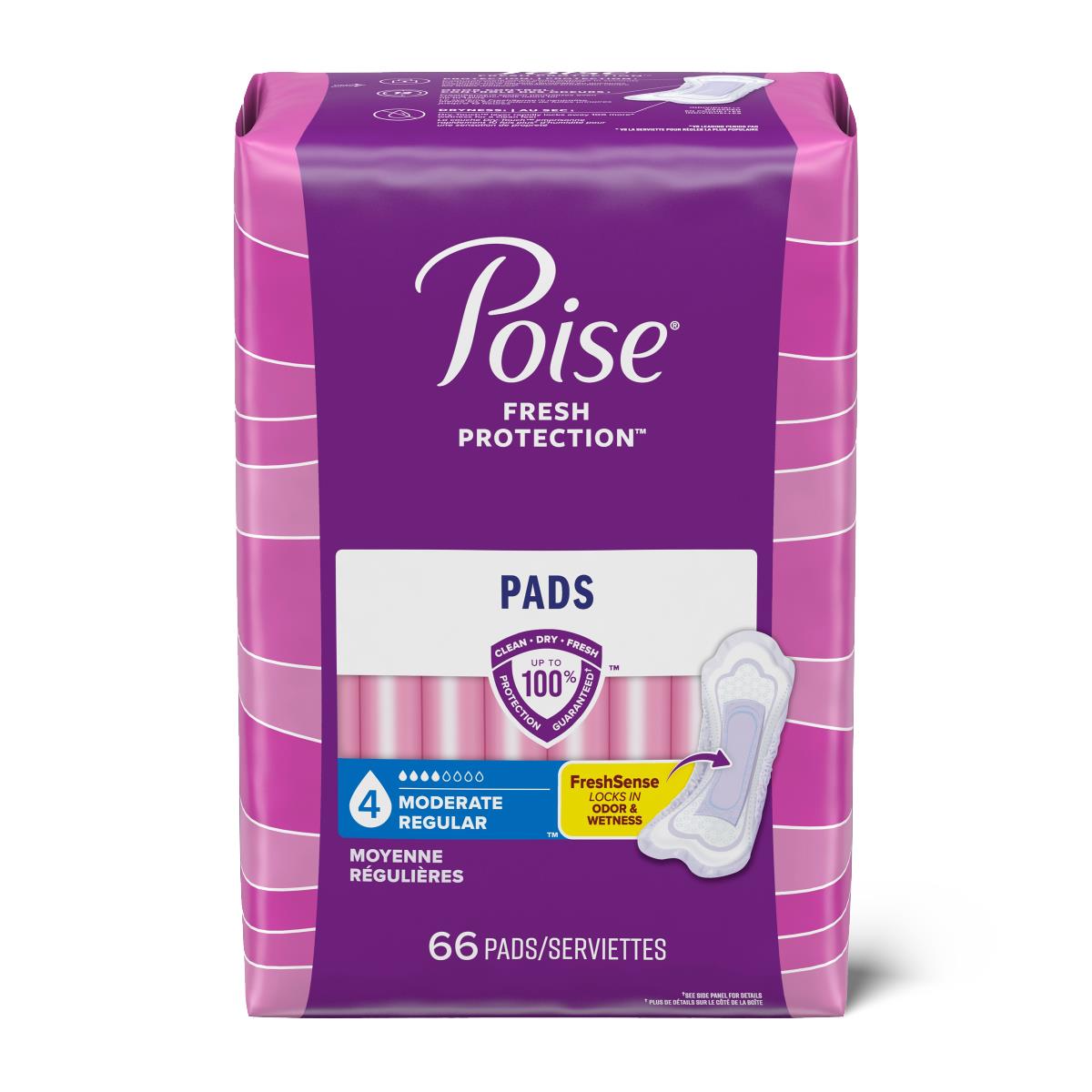Poise Moderate Absorbency Incontinence Pads
