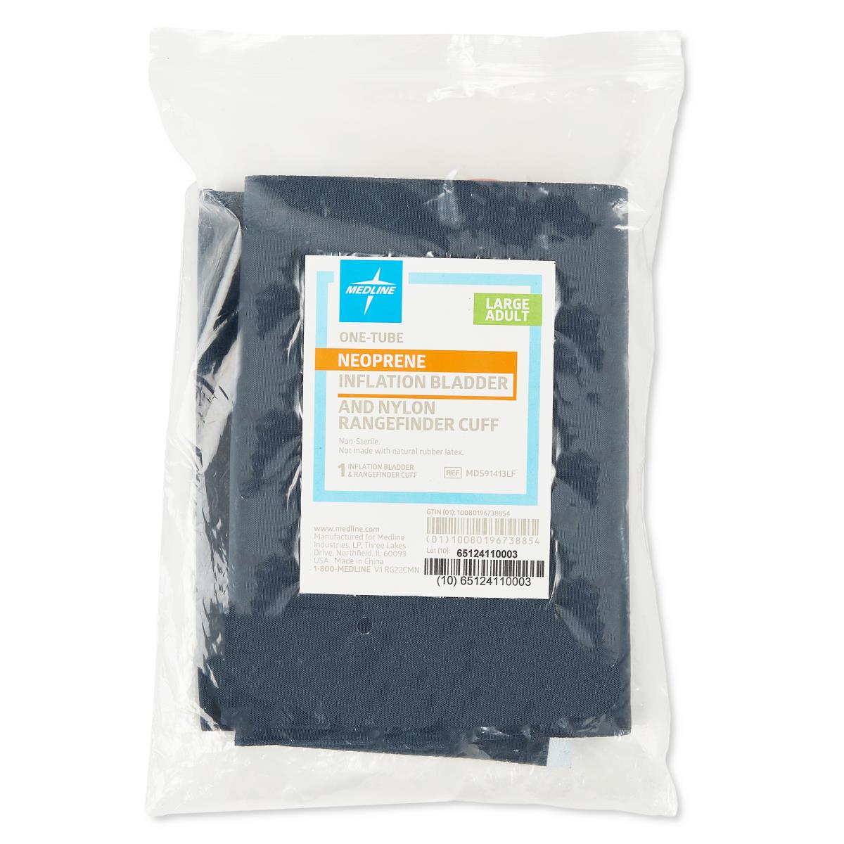 Medline 1-Tube Range Finder Cuffs with Neoprene Inflation Bags