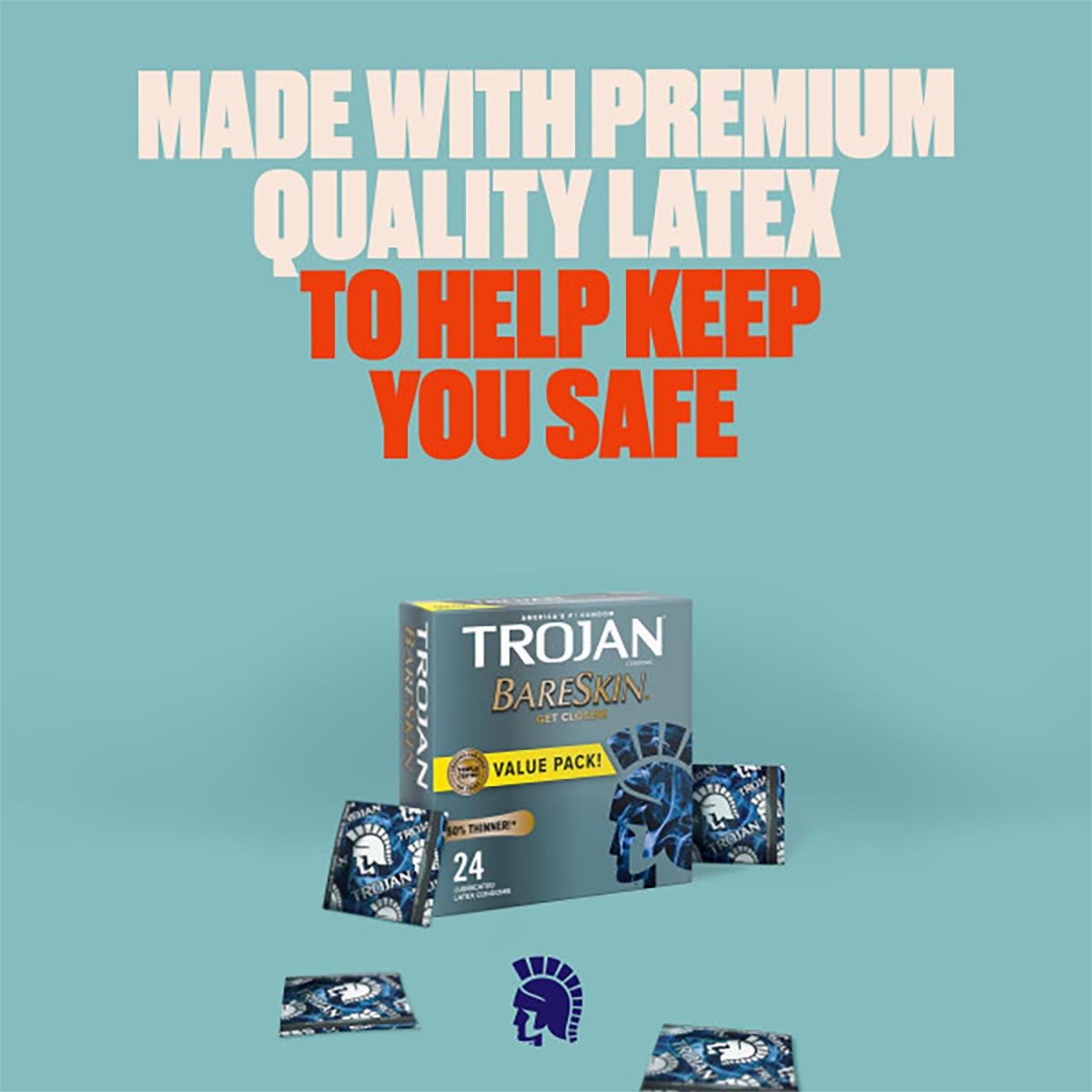 Trojan BareSkin Lubricated Latex Condoms