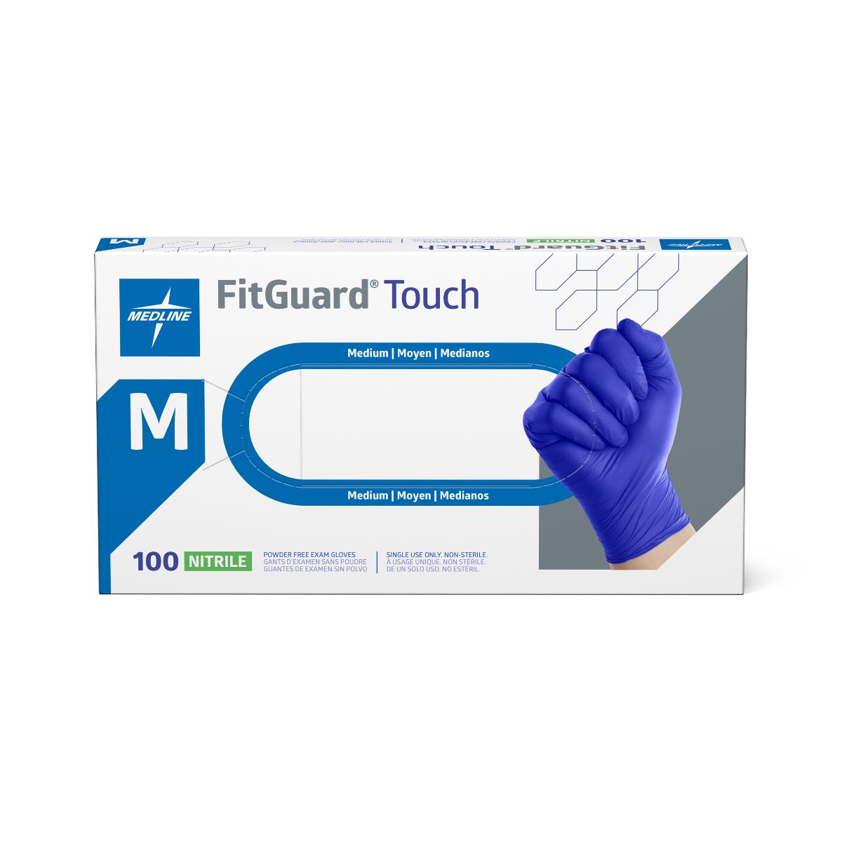 FitGuard Touch Powder-Free Nitrile Exam Gloves