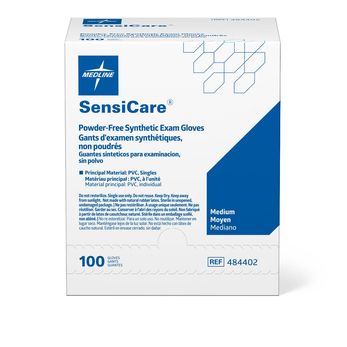 SensiCare Powder-Free Stretch Vinyl Sterile Exam Gloves