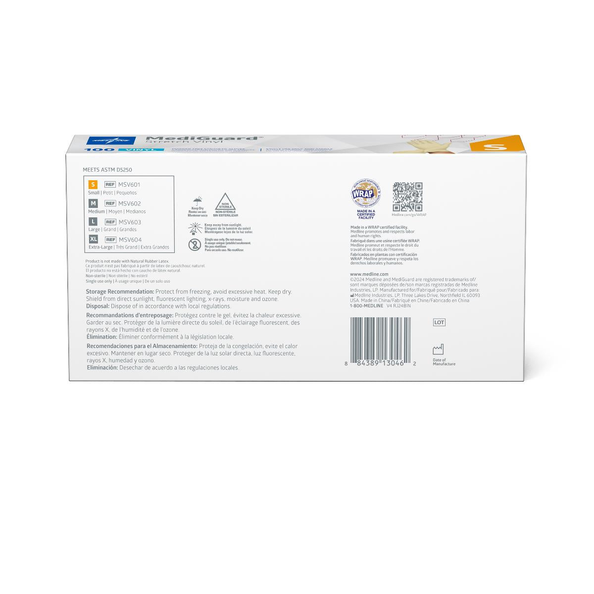 MediGuard Stretch Vinyl Synthetic Exam Gloves