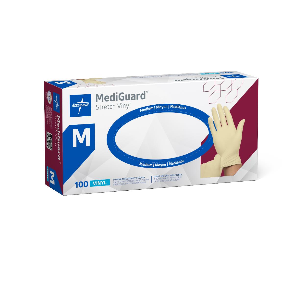 MediGuard Stretch Vinyl Synthetic Exam Gloves