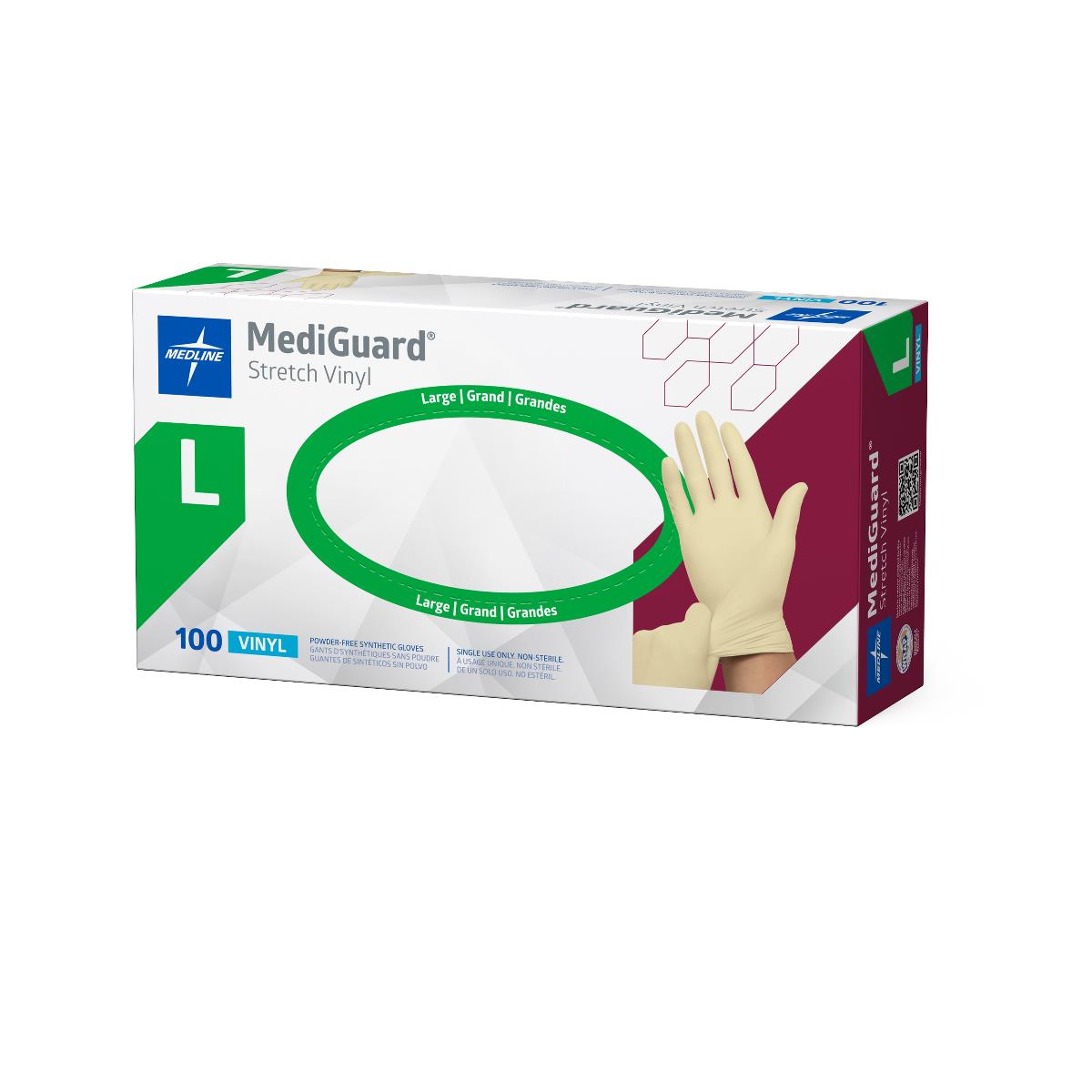 MediGuard Stretch Vinyl Synthetic Exam Gloves