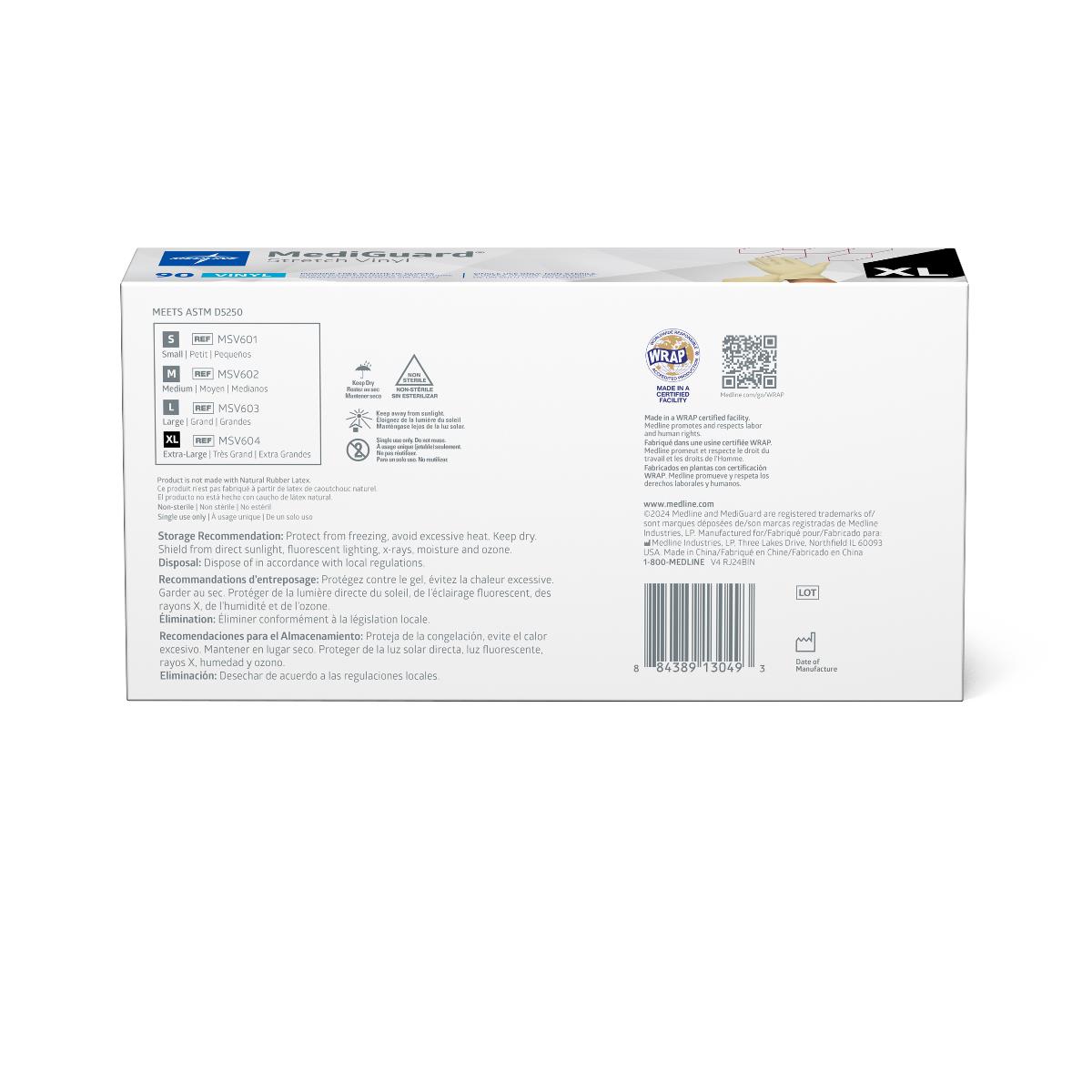 MediGuard Stretch Vinyl Synthetic Exam Gloves