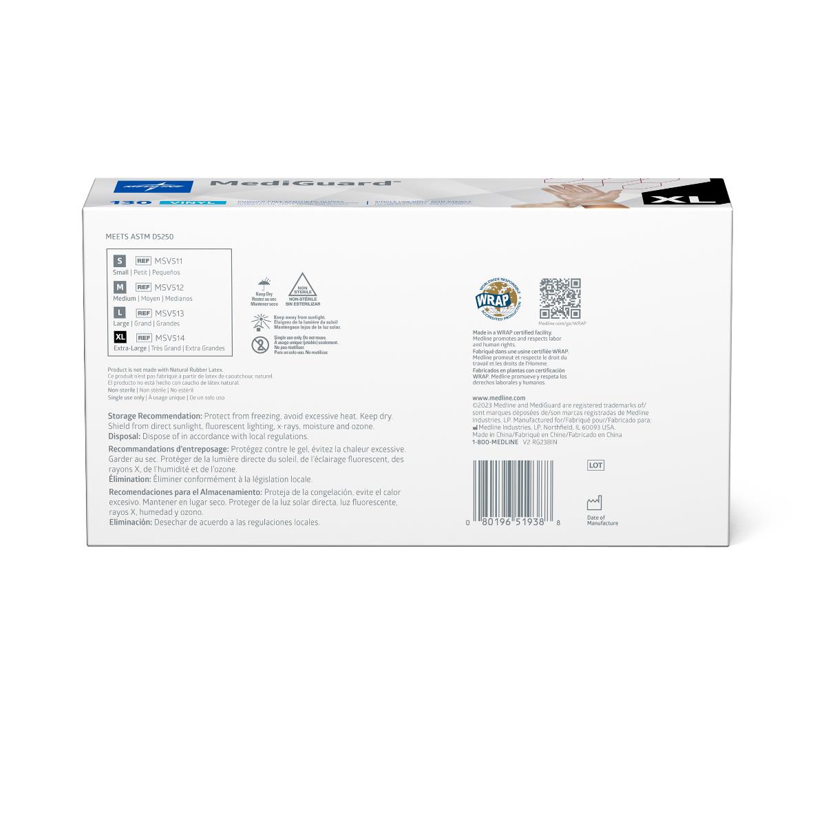 MediGuard Vinyl Synthetic Exam Gloves