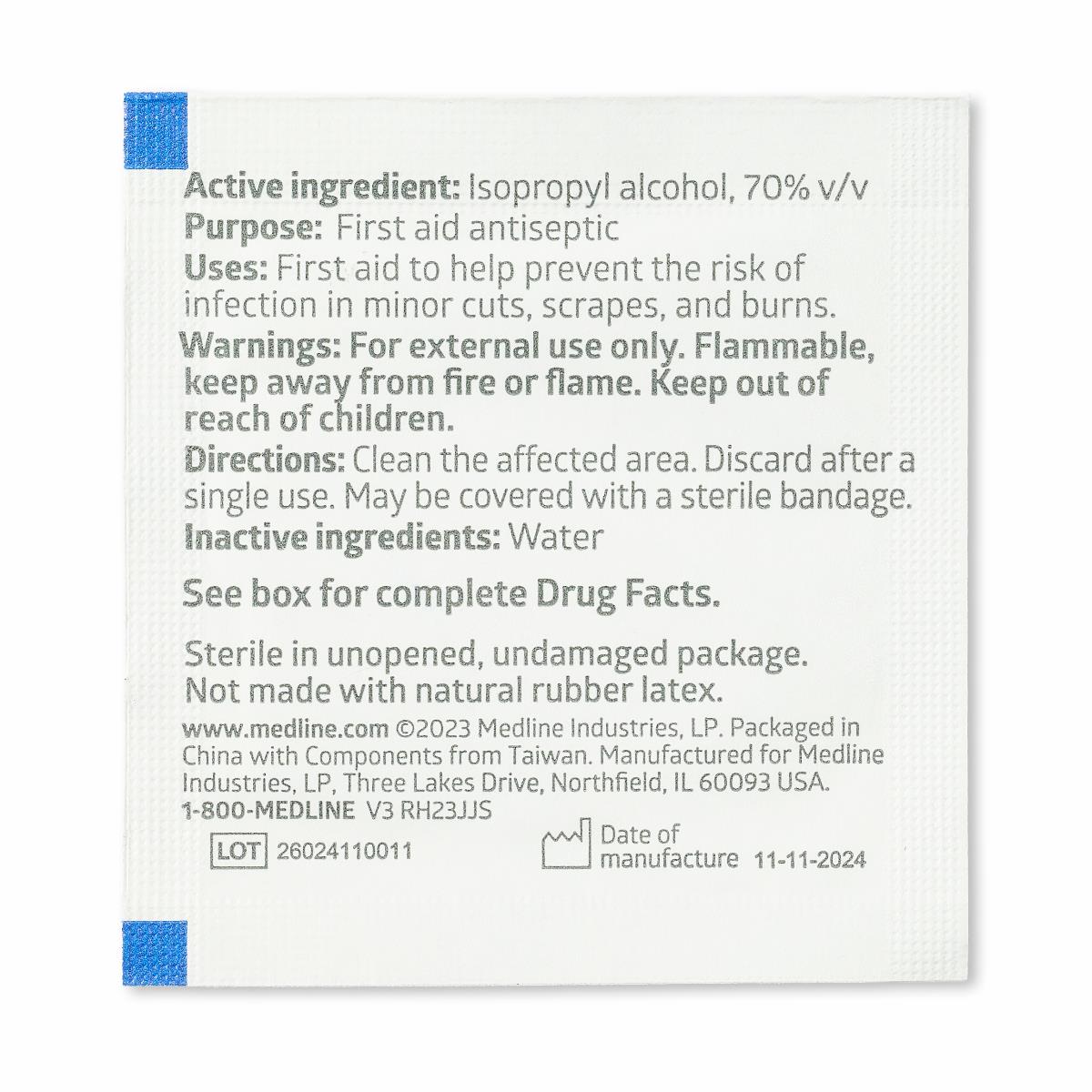 Medline Sterile Alcohol Prep Pads