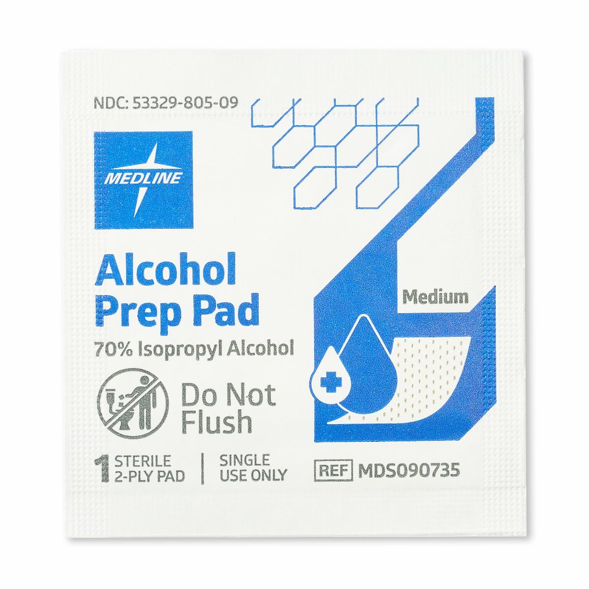 Medline Sterile Alcohol Prep Pads