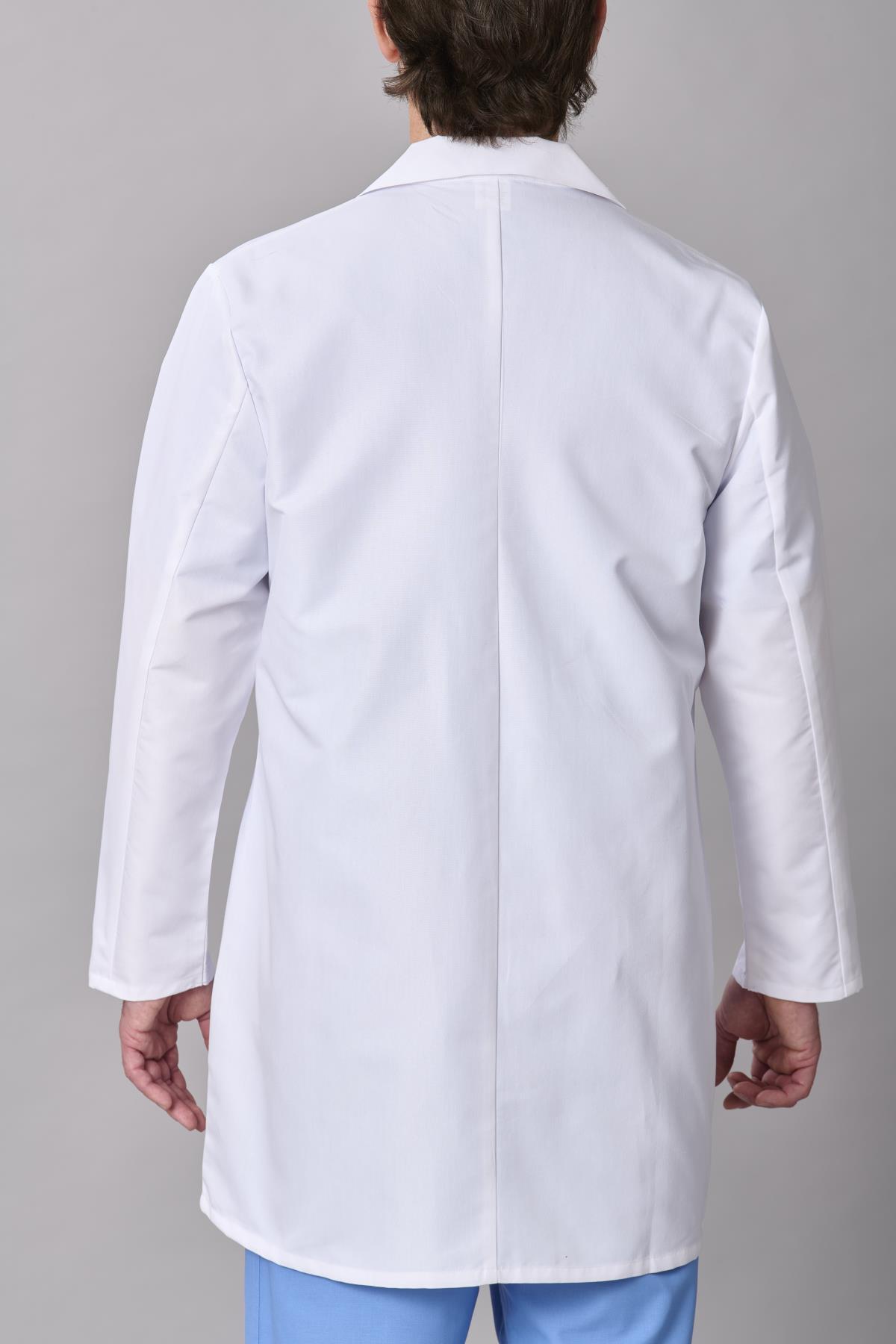 Medline Propel Men's 4-Pocket Staff-Length Lab Coats