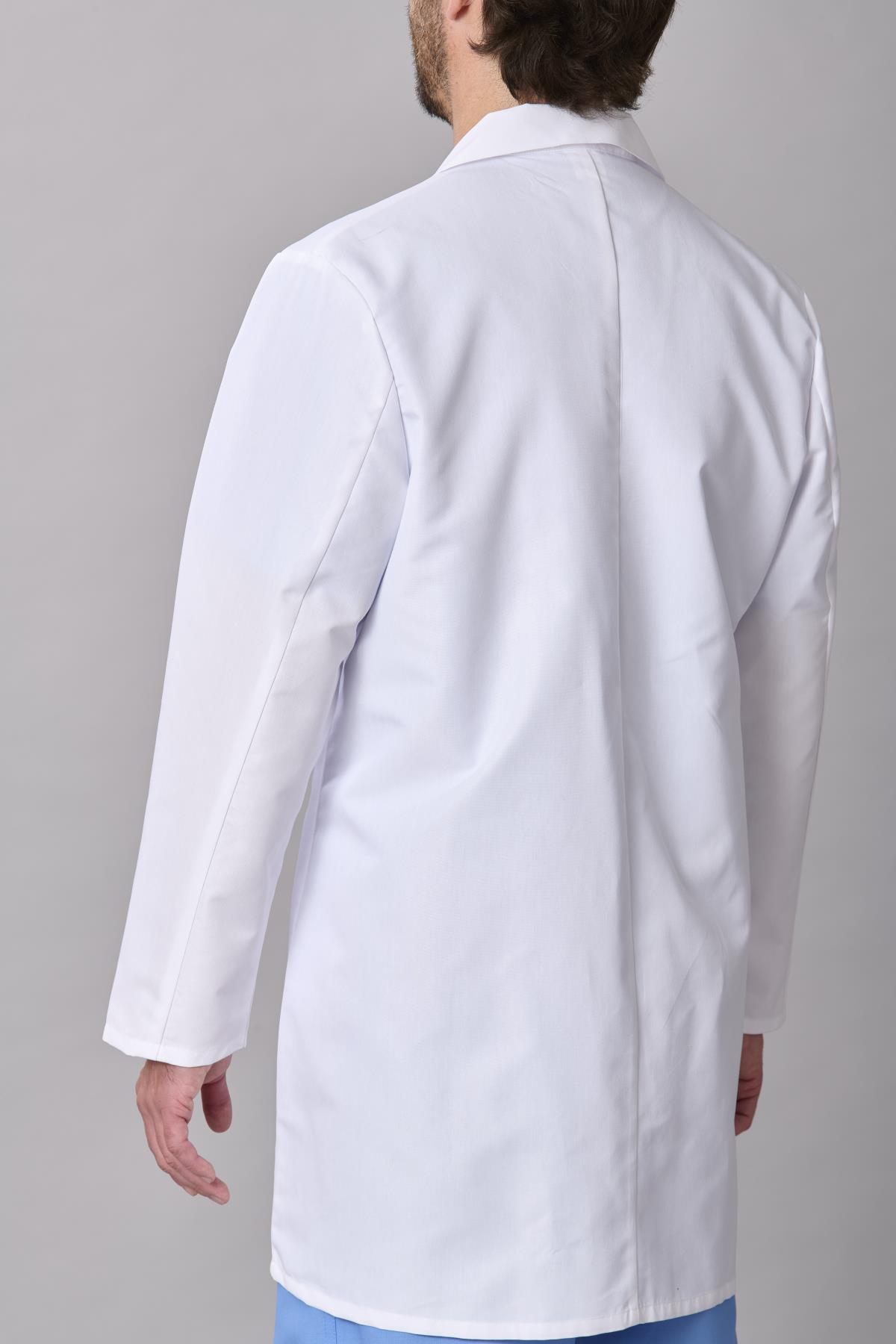 Medline Propel Men's 4-Pocket Staff-Length Lab Coats