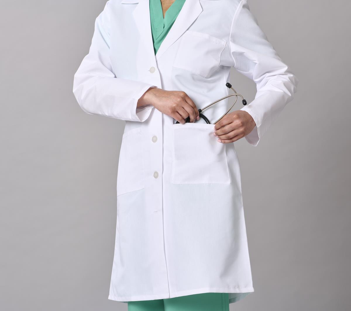 Medline Propel Women's 4-Pocket Full-Length Lab Coats