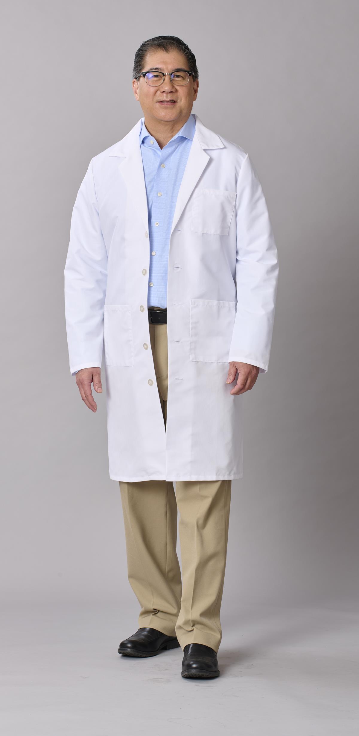 Medline Propel Men's 4-Pocket Full-Length Lab Coats