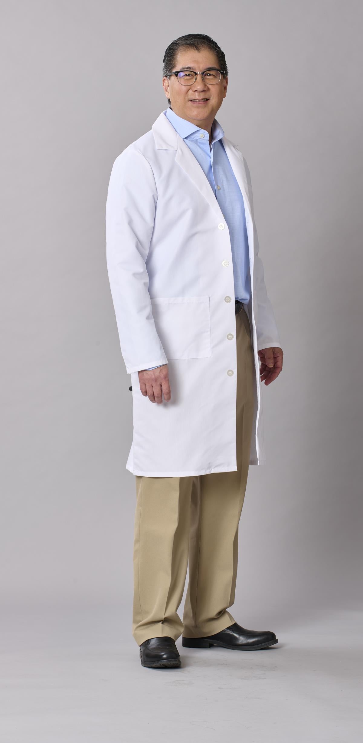 Medline Propel Men's 4-Pocket Full-Length Lab Coats