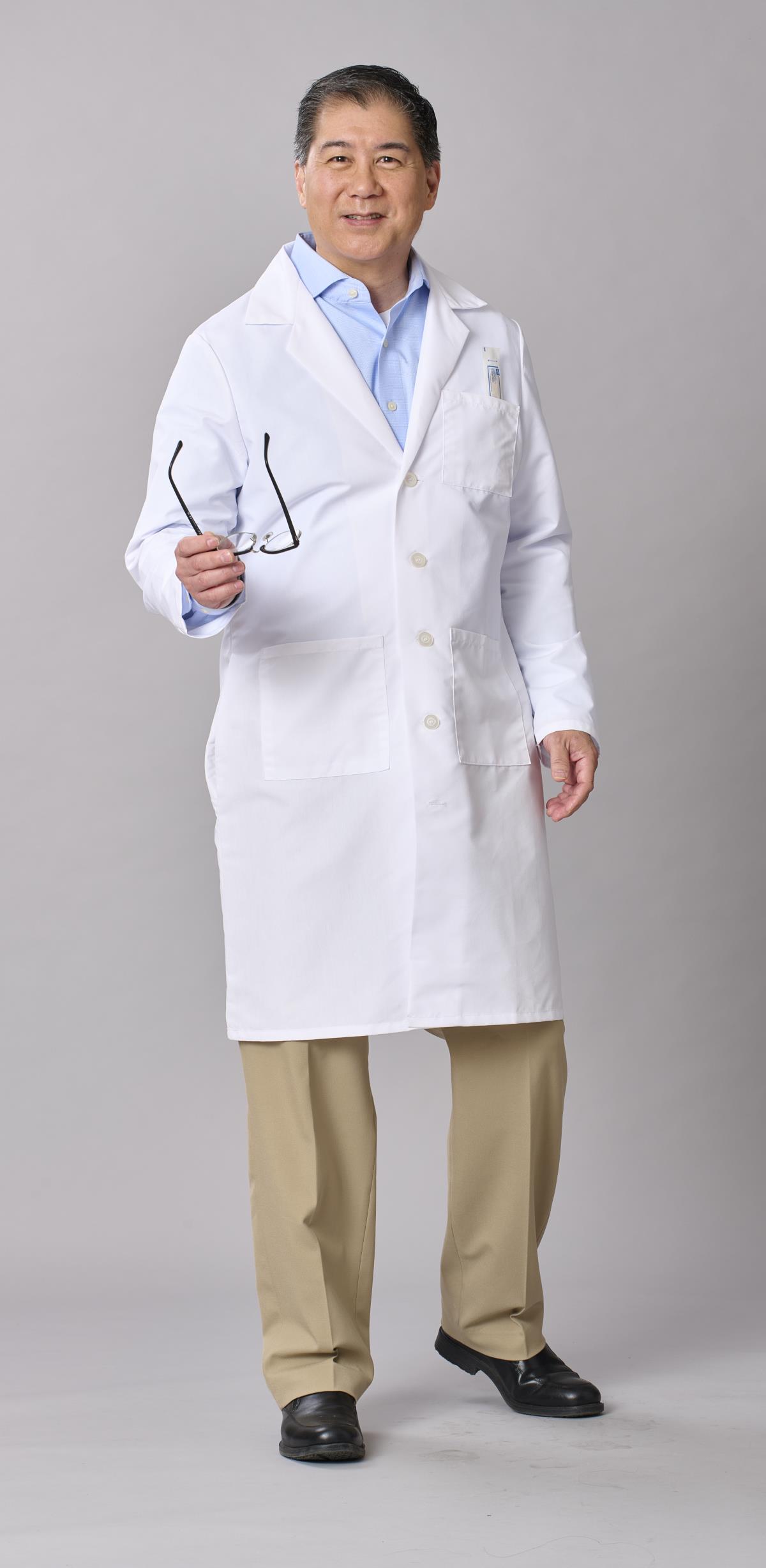 Medline Propel Men's 4-Pocket Full-Length Lab Coats