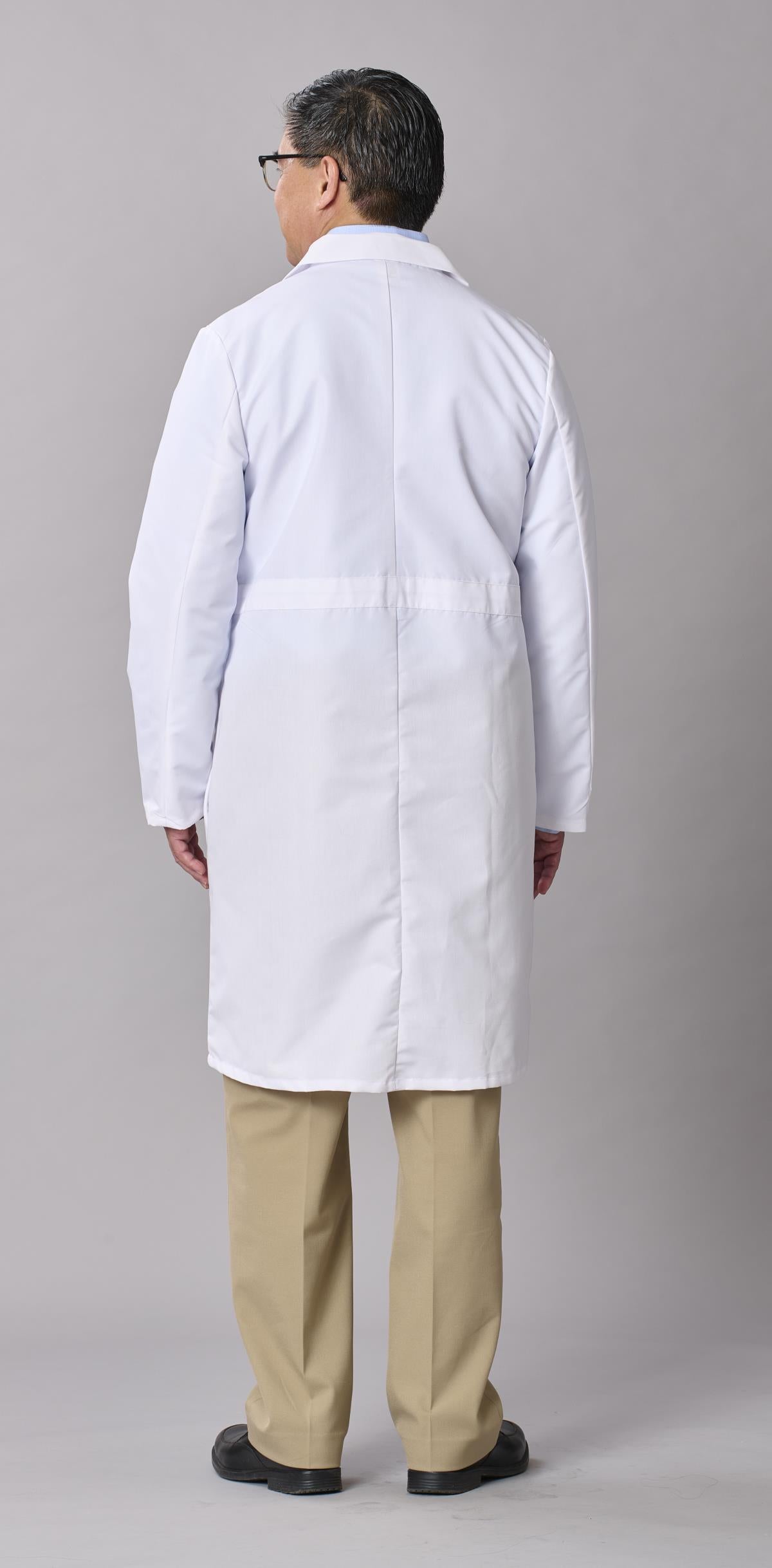 Medline Propel Men's 4-Pocket Full-Length Lab Coats