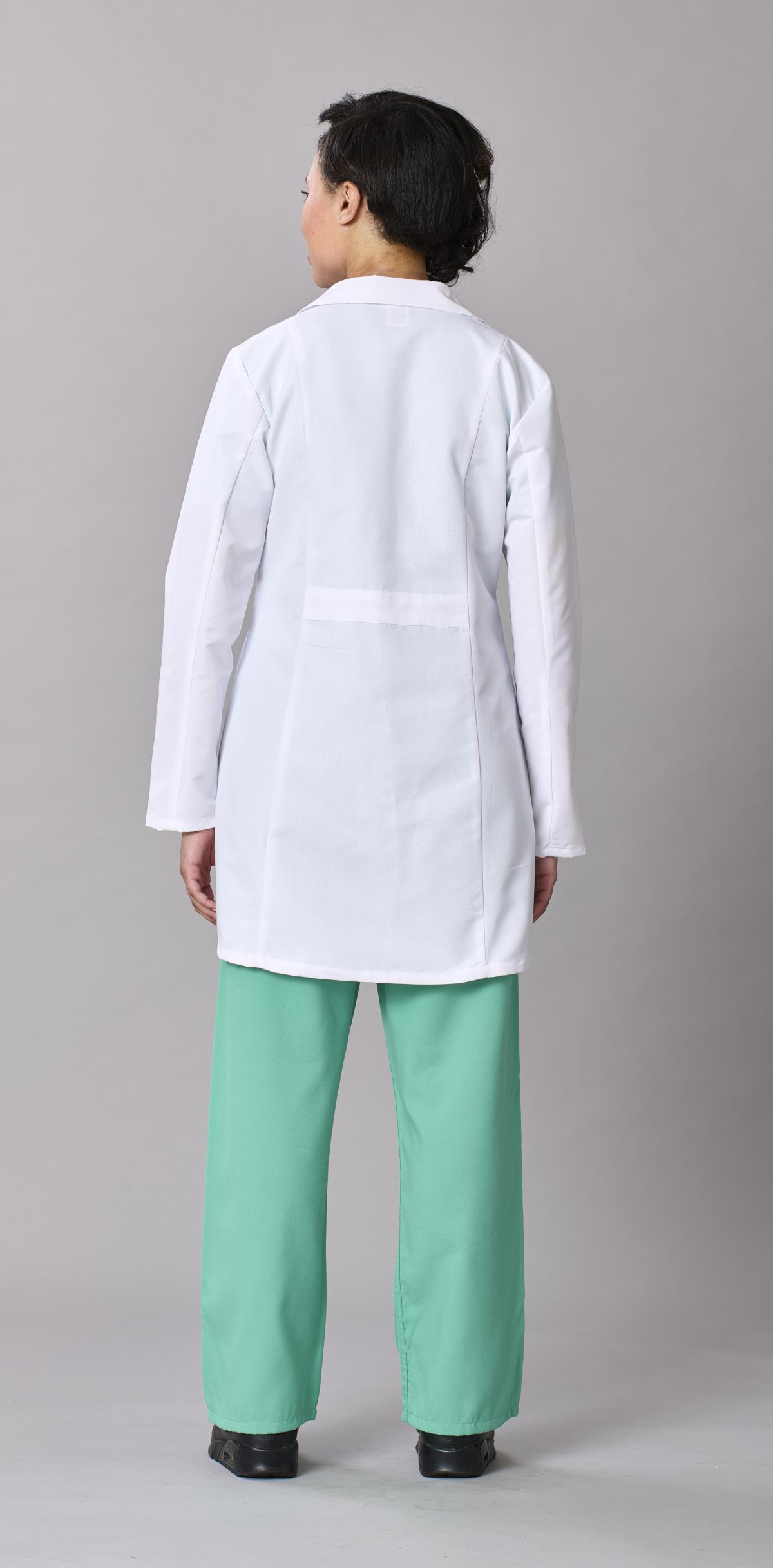 Medline Propel Women's 4-Pocket Staff-Length Lab Coats