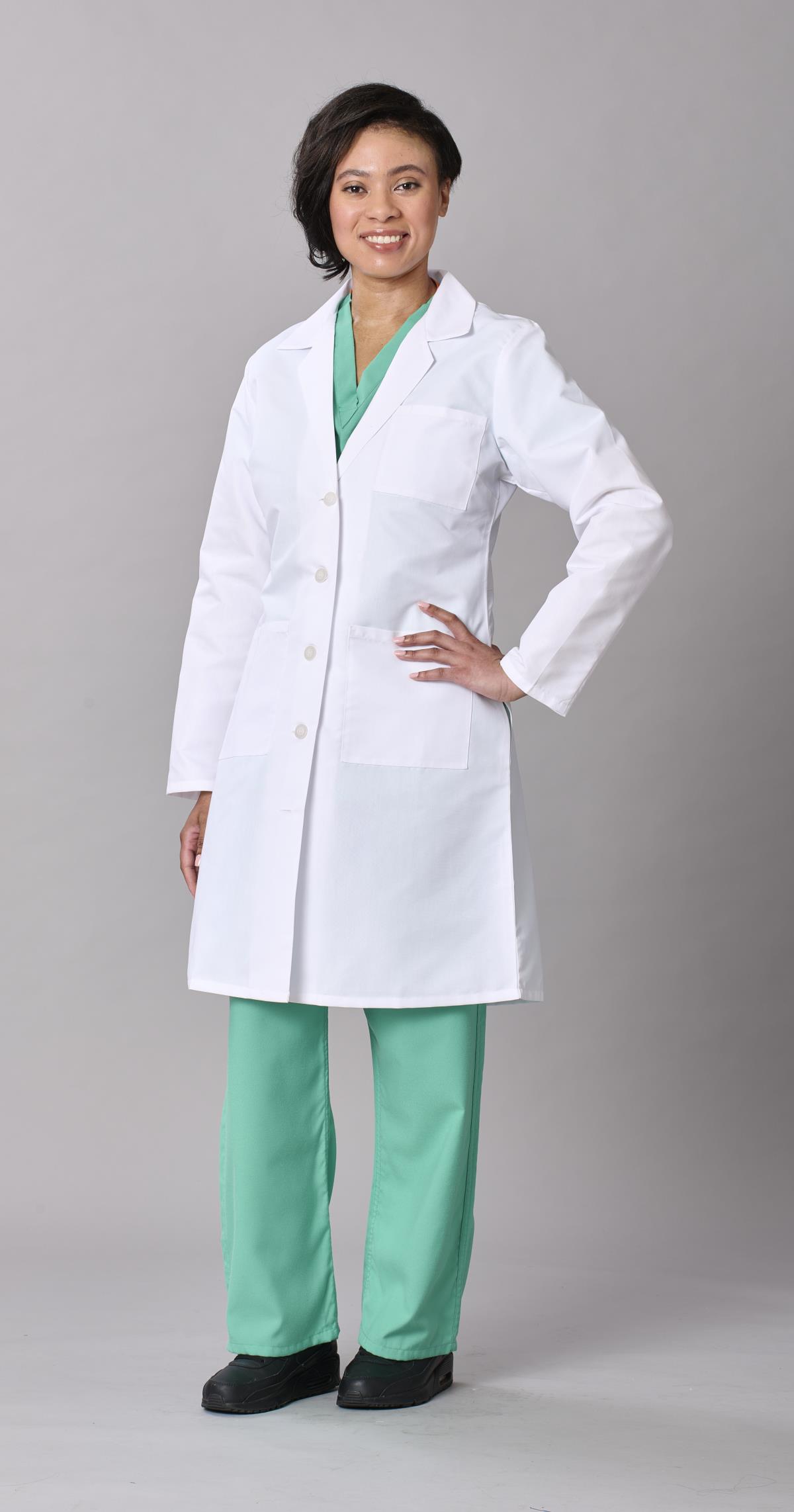 Medline Propel Women's 4-Pocket Full-Length Lab Coats
