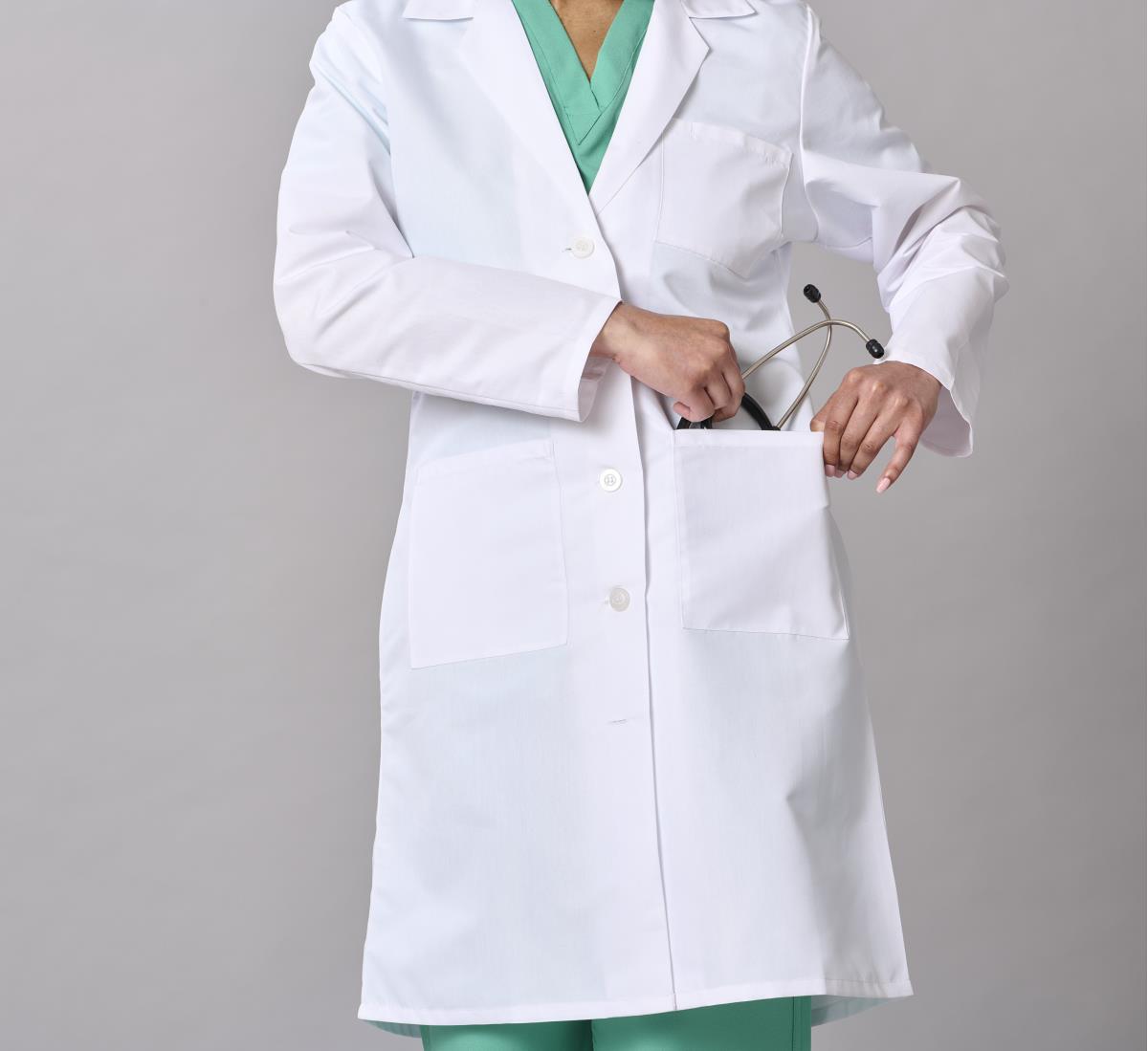 Medline Propel Women's 4-Pocket Full-Length Lab Coats