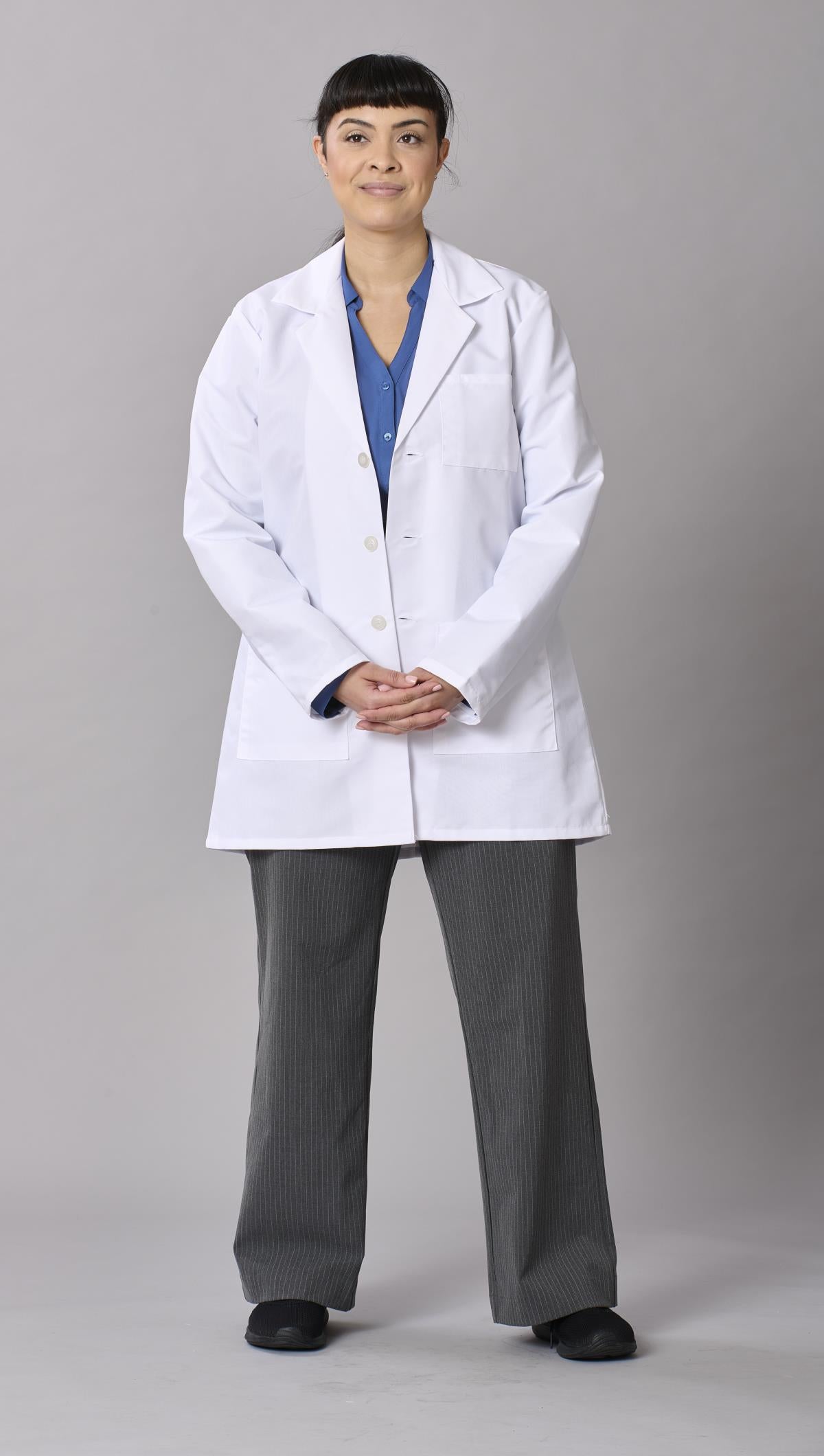 Medline Propel Unisex 4-Pocket Consultation-Length Lab Coats