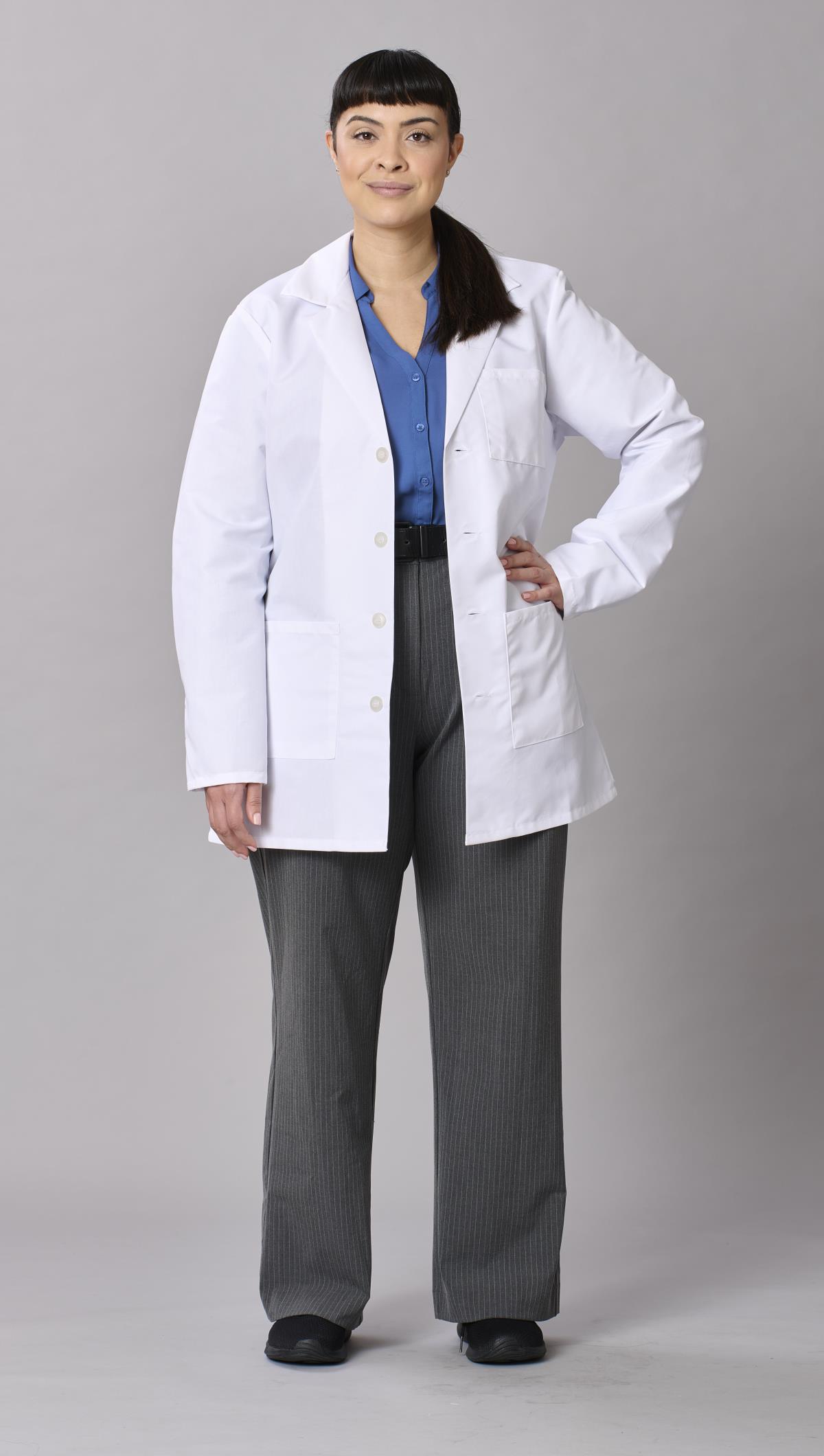 Medline Propel Unisex 4-Pocket Consultation-Length Lab Coats