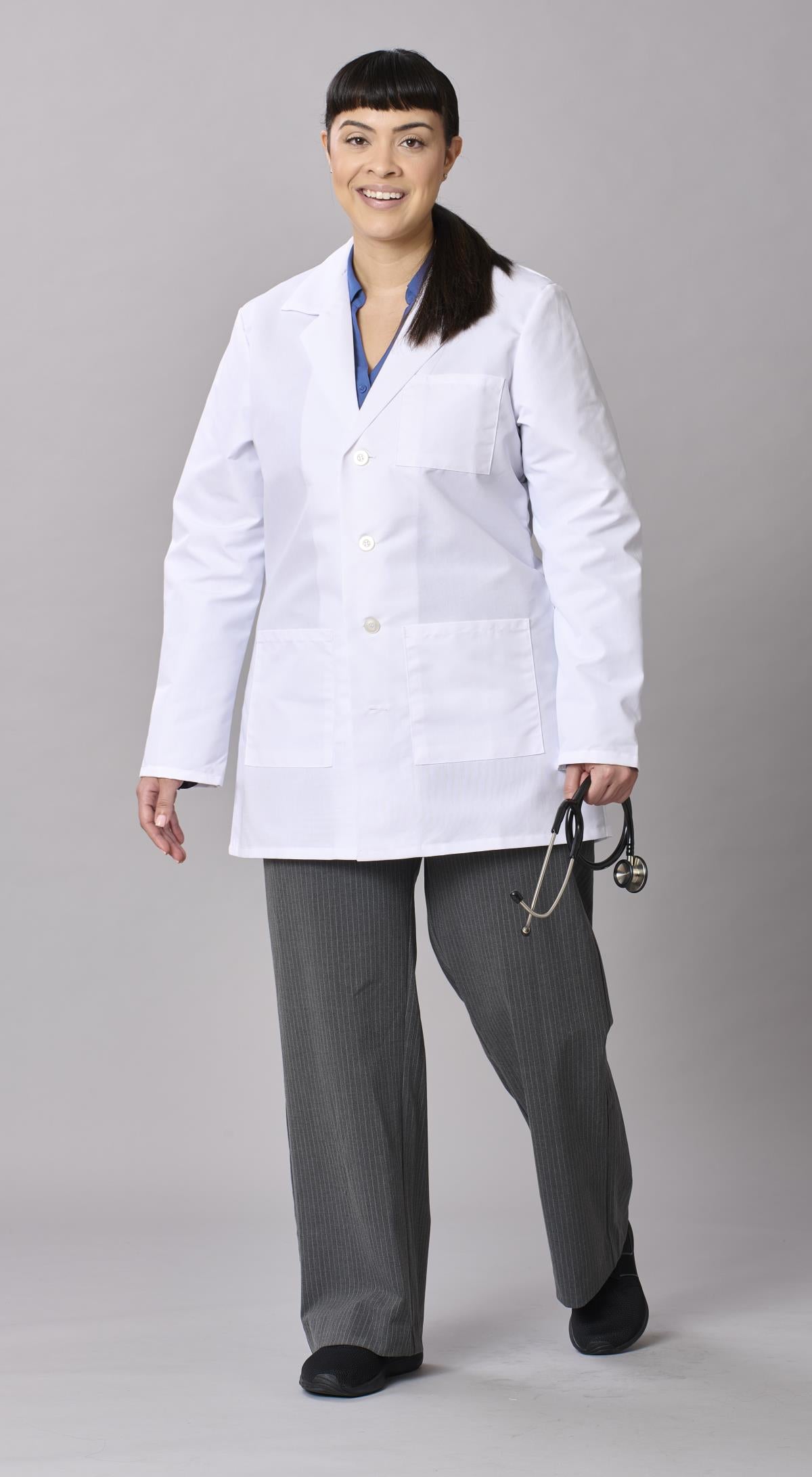 Medline Propel Unisex 4-Pocket Consultation-Length Lab Coats