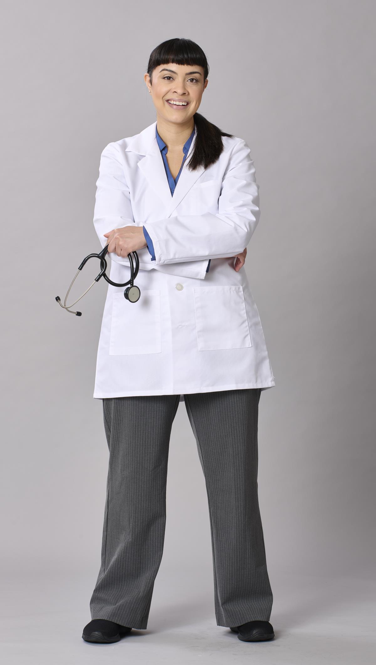 Medline Propel Unisex 4-Pocket Consultation-Length Lab Coats