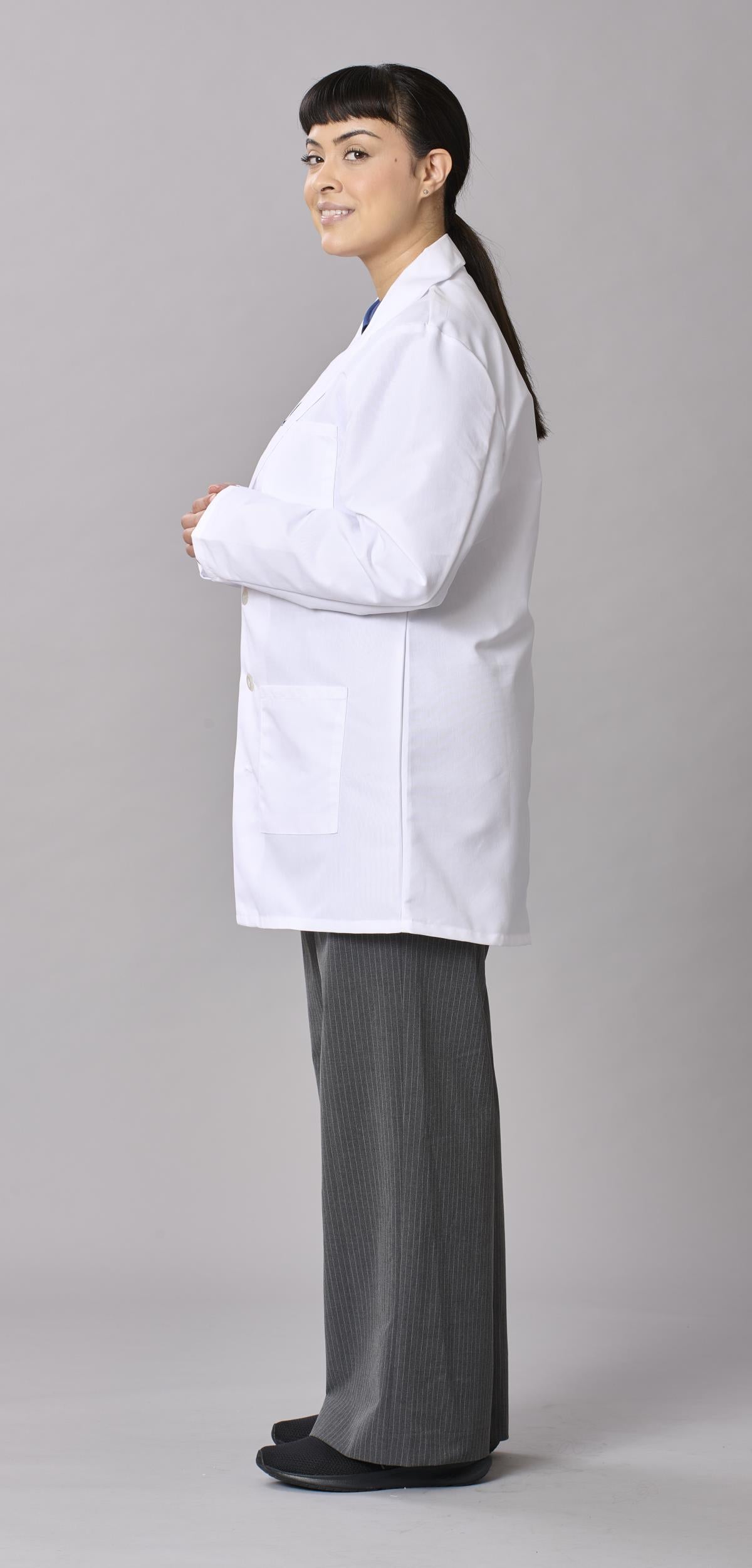 Medline Propel Unisex 4-Pocket Consultation-Length Lab Coats