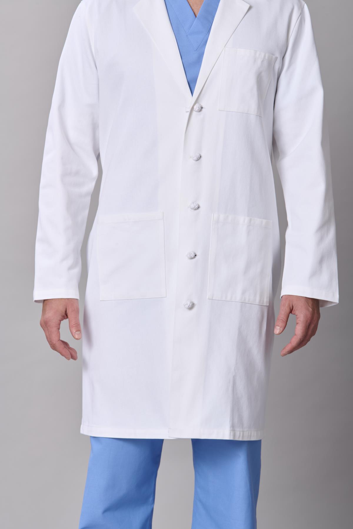 Medline Refine Men's 4-Pocket Full-Length Lab Coats