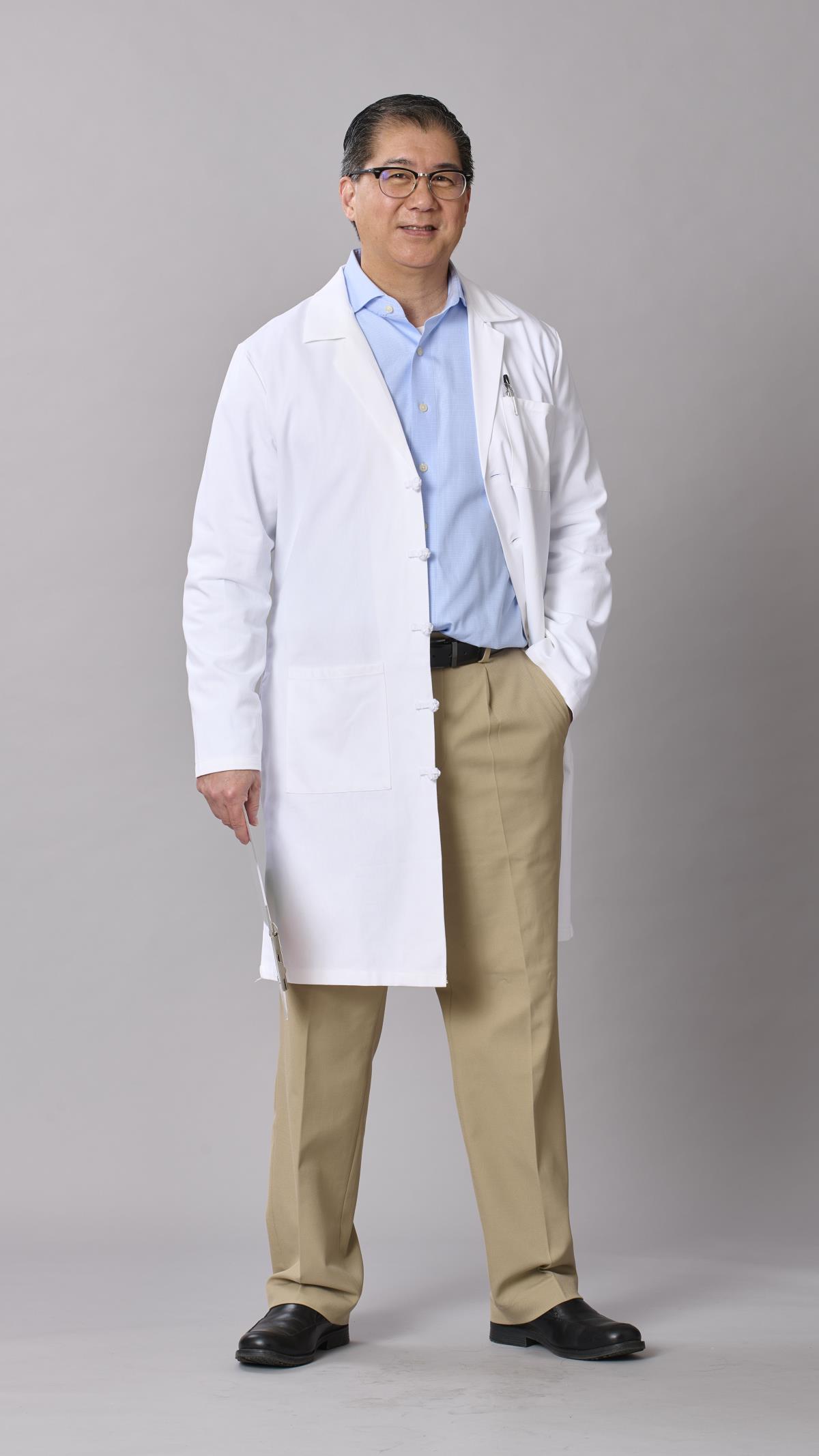 Medline Refine Men's 4-Pocket Full-Length Lab Coats