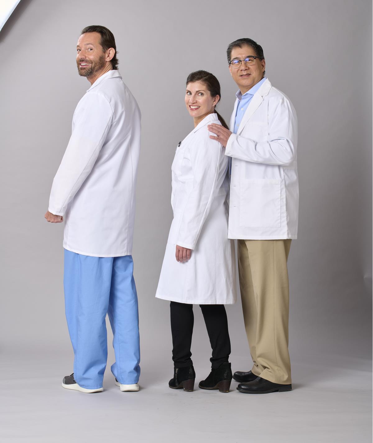 Medline Refine Women's 4-Pocket Full-Length Lab Coats