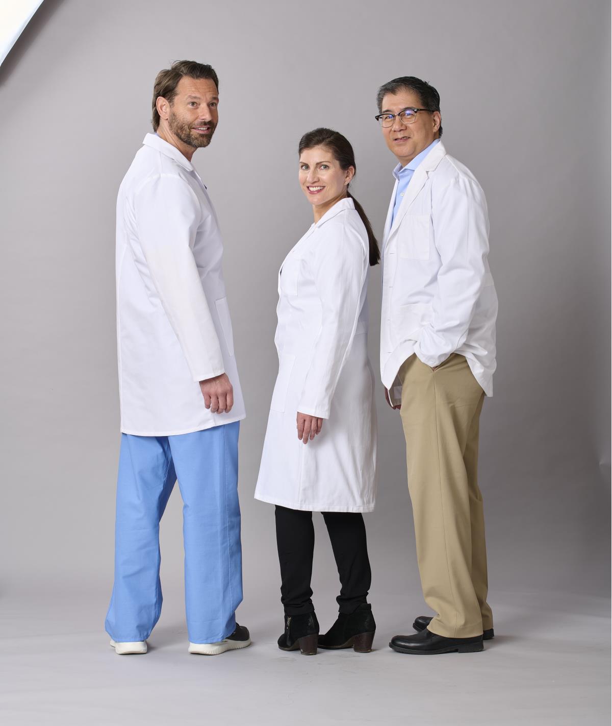 Medline Refine Women's 4-Pocket Full-Length Lab Coats