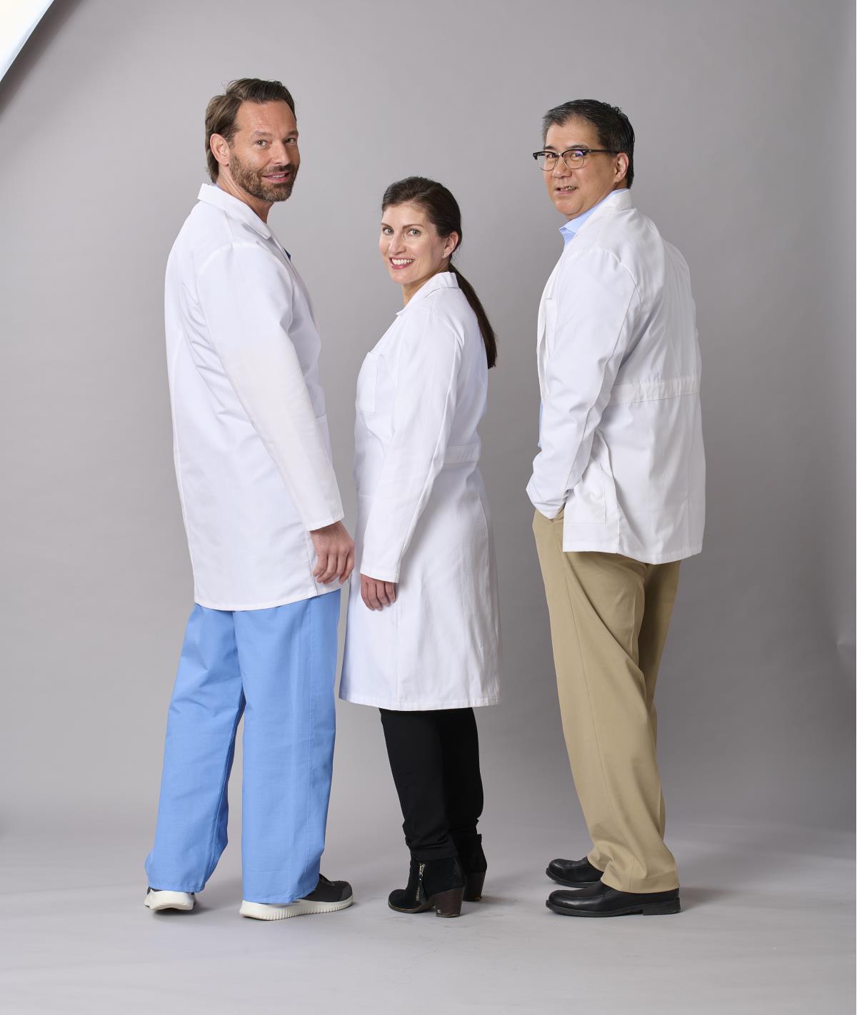 Medline Refine Women's 4-Pocket Full-Length Lab Coats