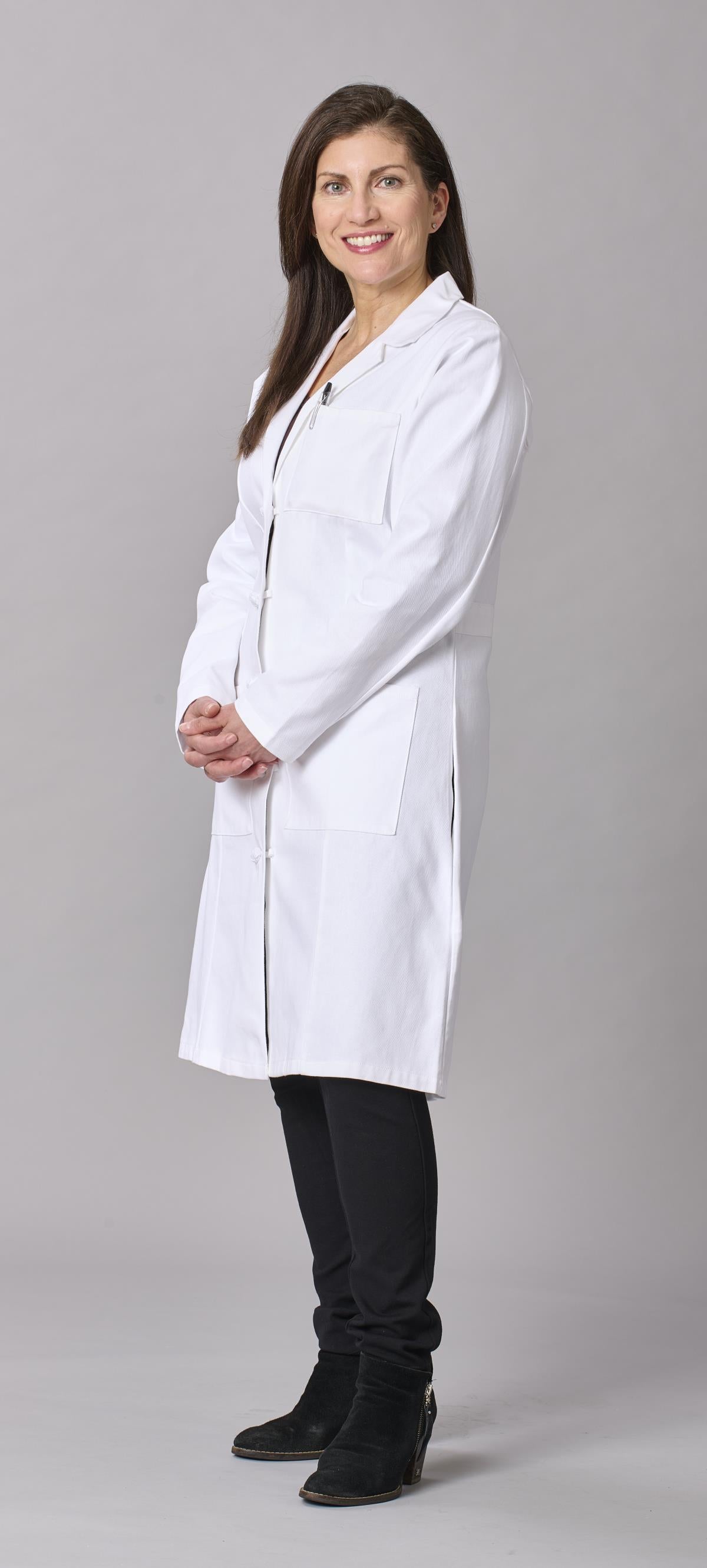 Medline Refine Women's 4-Pocket Full-Length Lab Coats