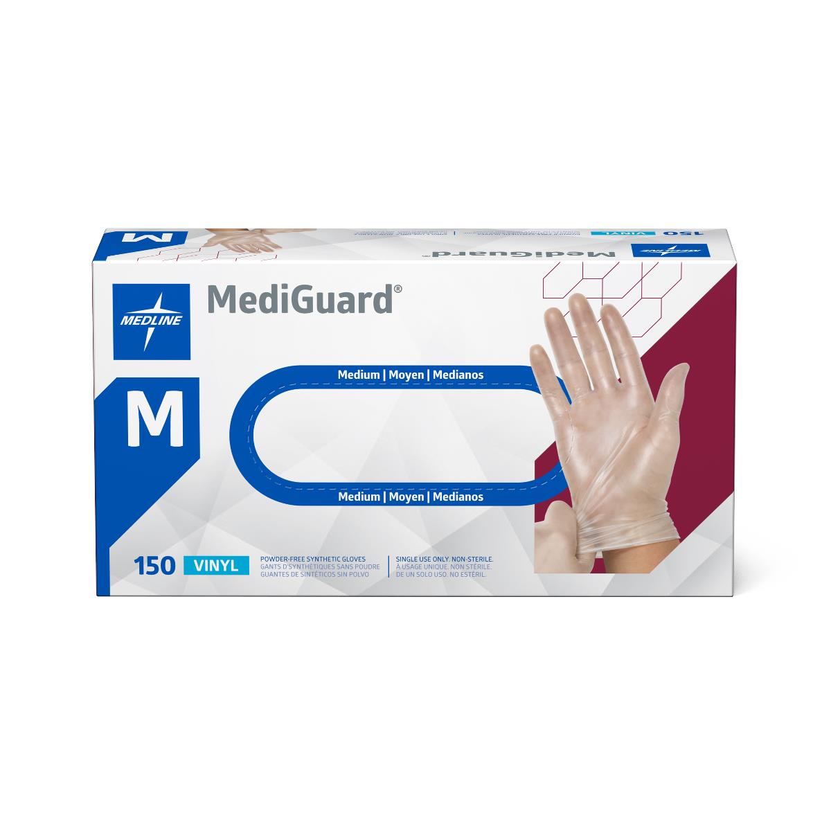 MediGuard Vinyl Synthetic Exam Gloves - CA Only