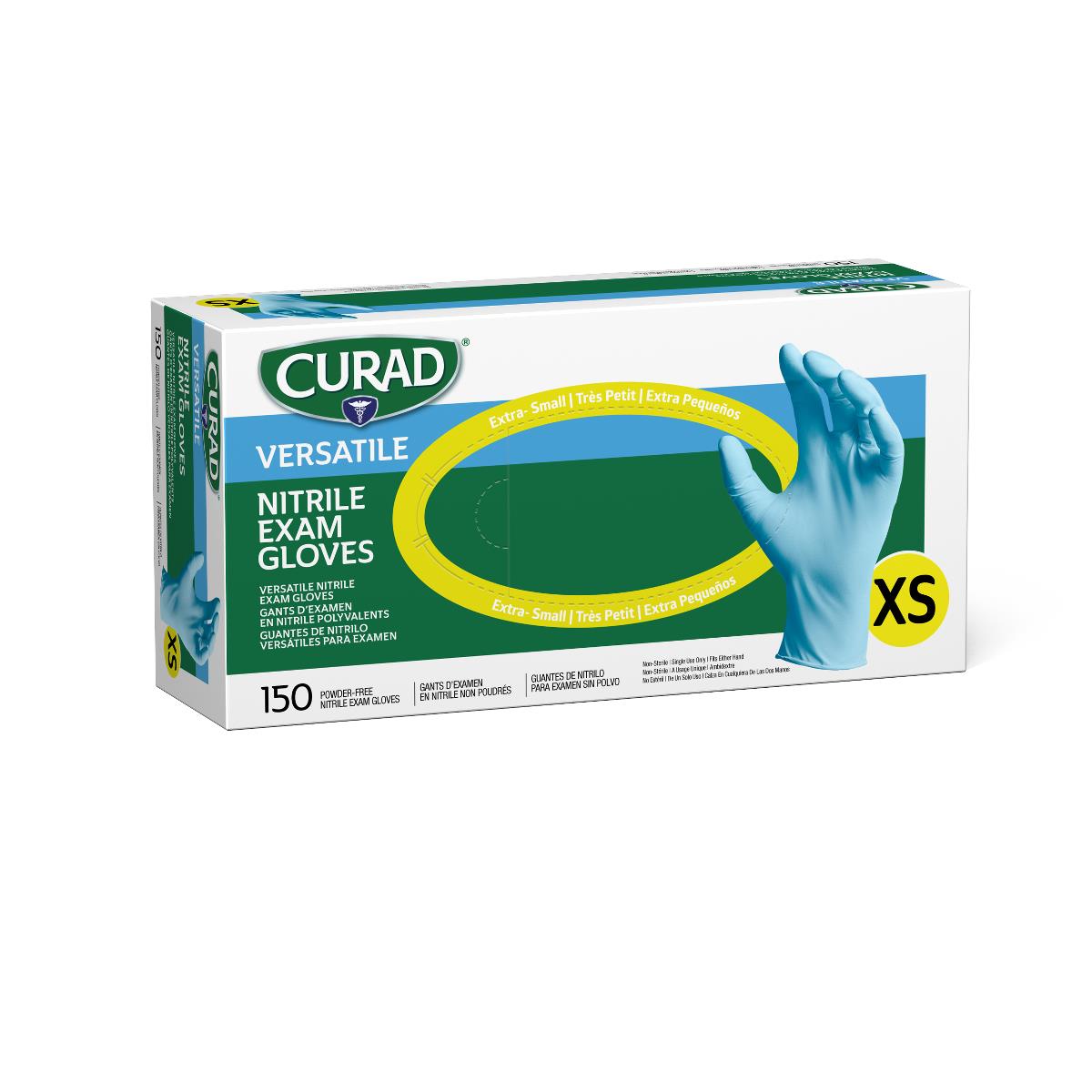 CURAD Powder-Free Textured Nitrile Exam Gloves