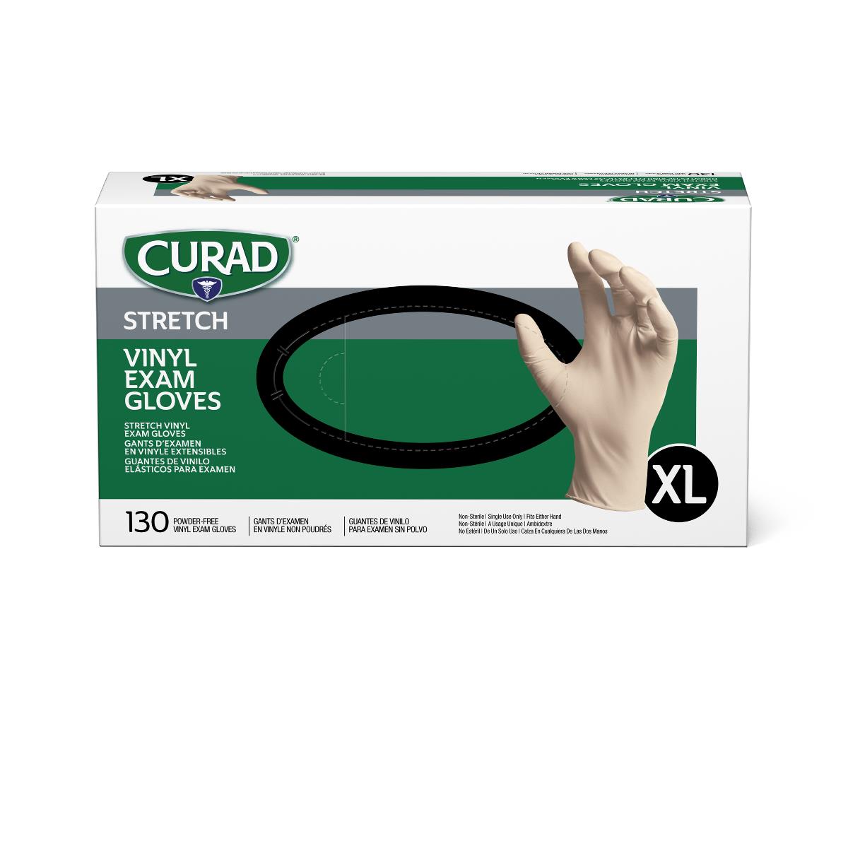 CURAD Stretch Vinyl Exam Gloves - CA Only