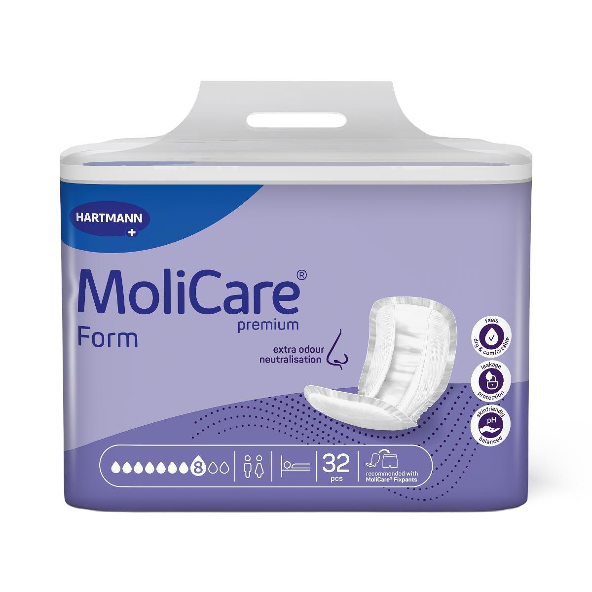 Moliform Soft Incontinence Liners, primary product view, showing packaging and product.