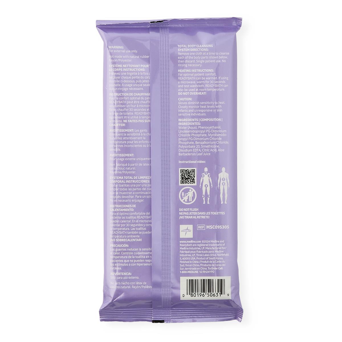 ReadyBath Total Body Cleansing Standard Weight Washcloths