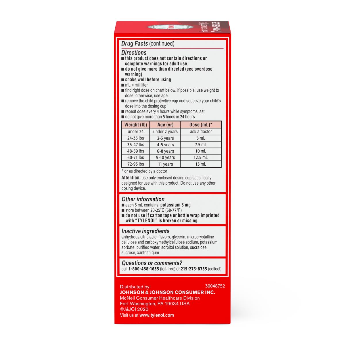 Tylenol Children's Pain + Fever Oral Suspension - BeHope