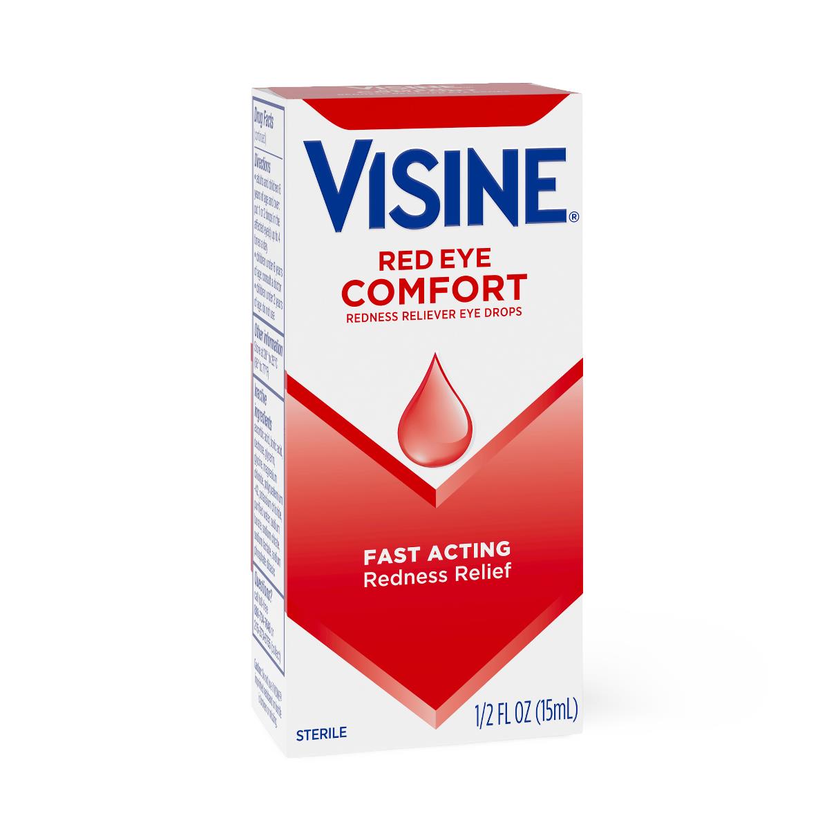 Visine Red Eye Comfort Redness Reliever Eye Drops