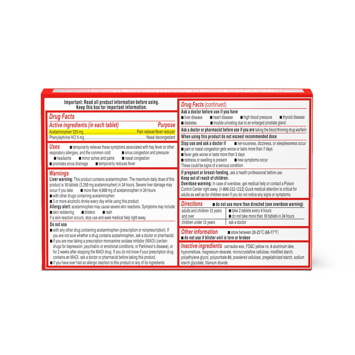 Sudafed Pe Sinus Tablets - BeHope